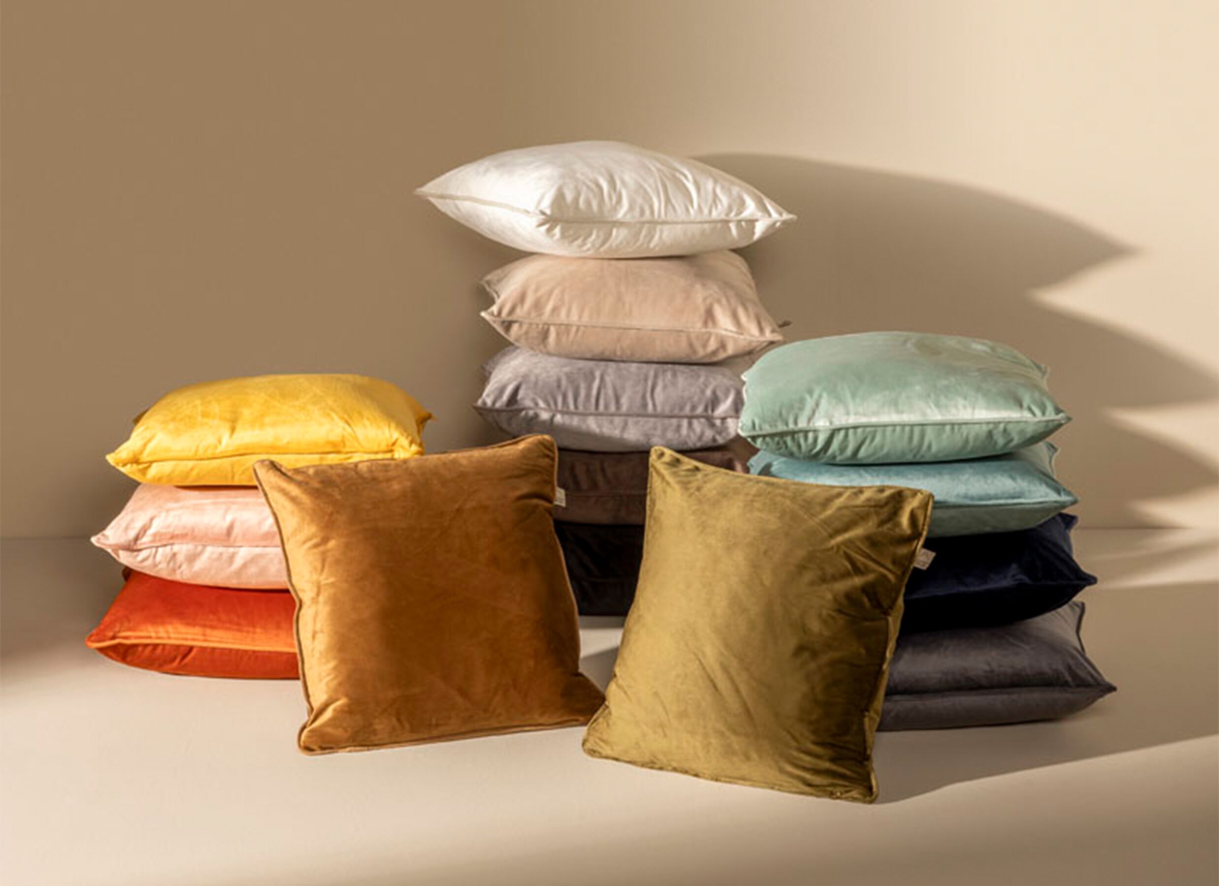 Foto ambiance - Coussin Finn 45x45cm - polyester - chai tea