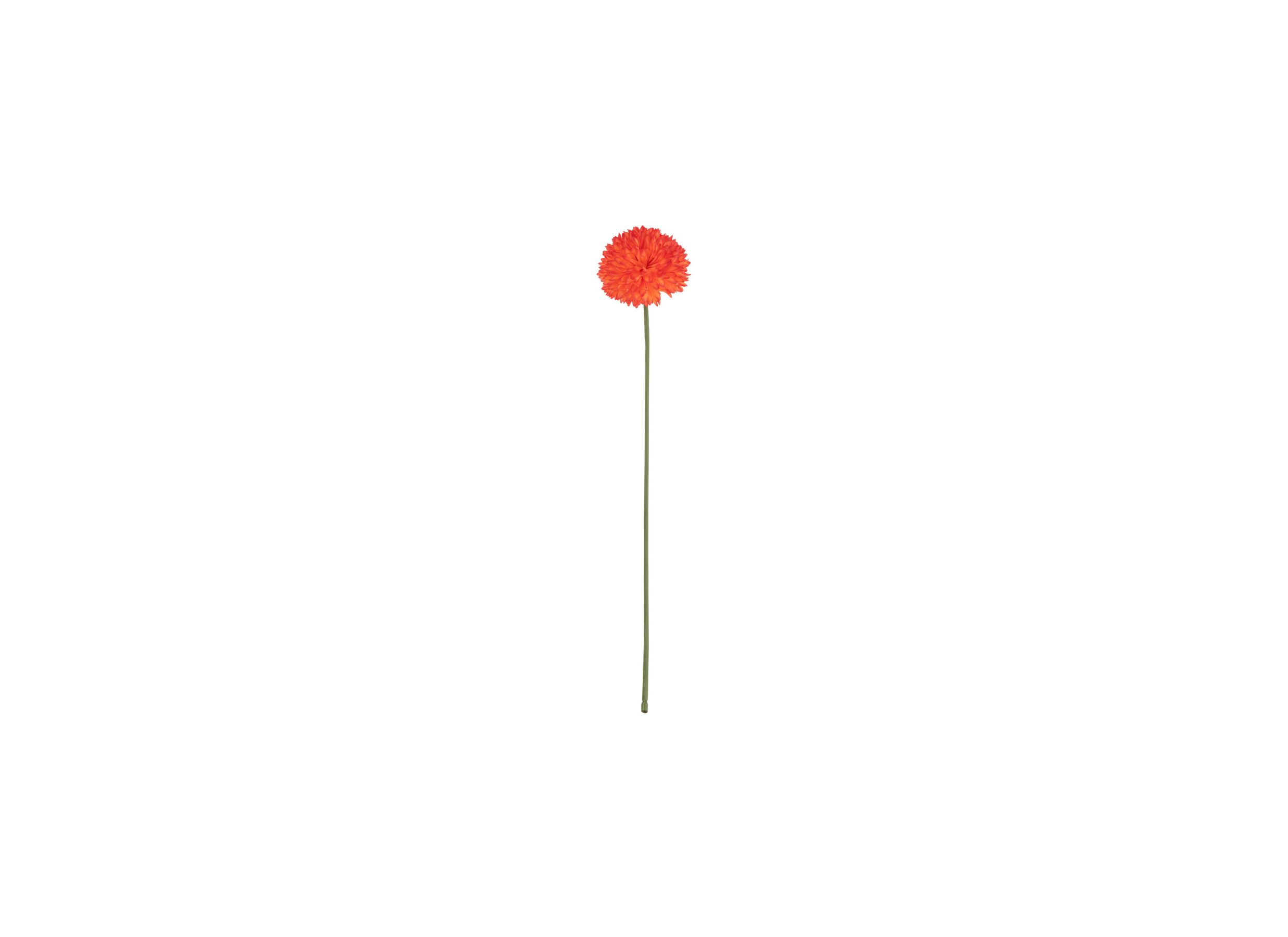 Kunstbloem Chrysant H78cm - kunststof - oranje - Fleur artificielle Chrysanthème H78cm - plastique - orange