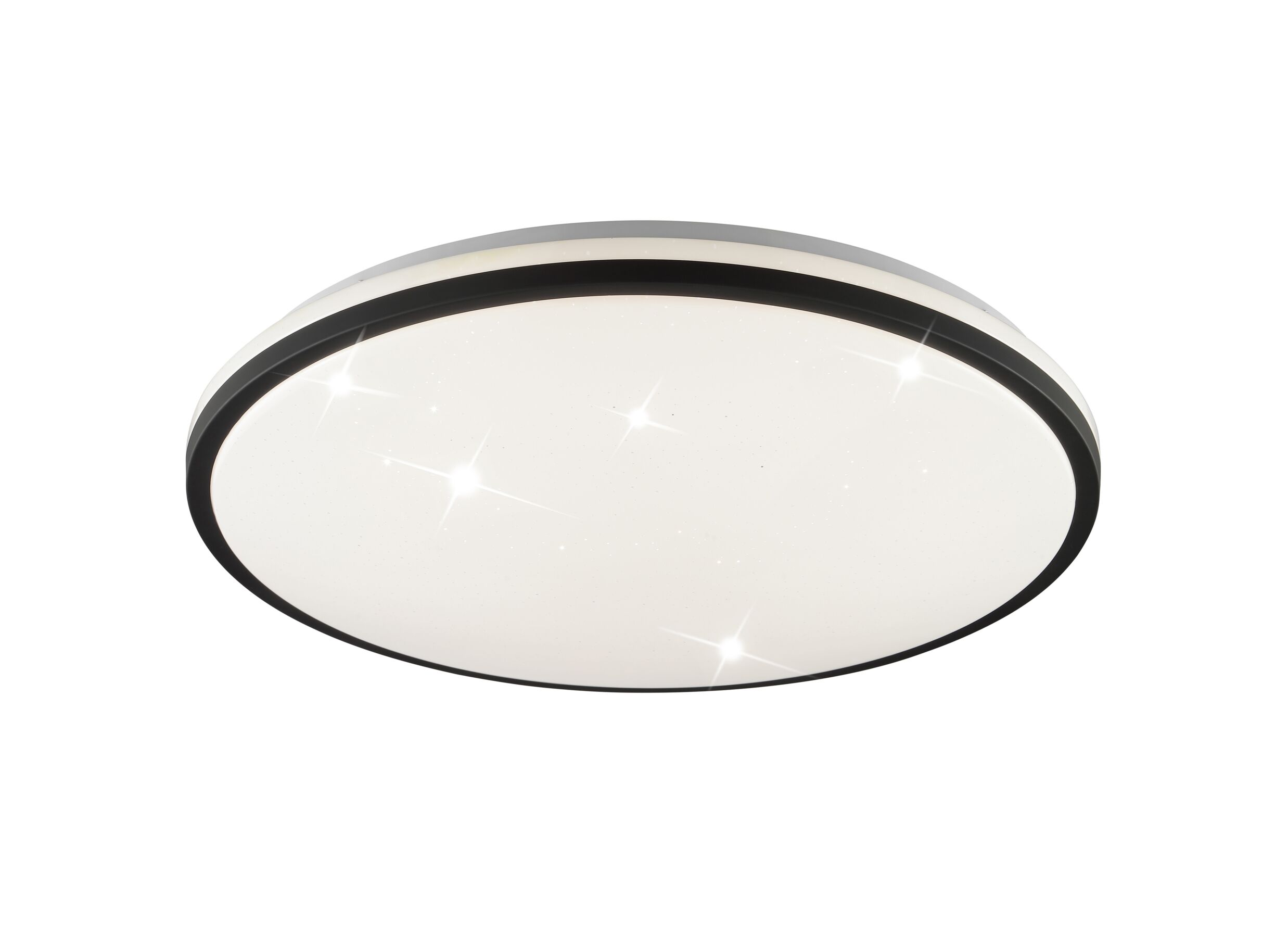 Aperçu - Plafonnier Taya Ø49,5cm - plastique & métal - noir & blanc