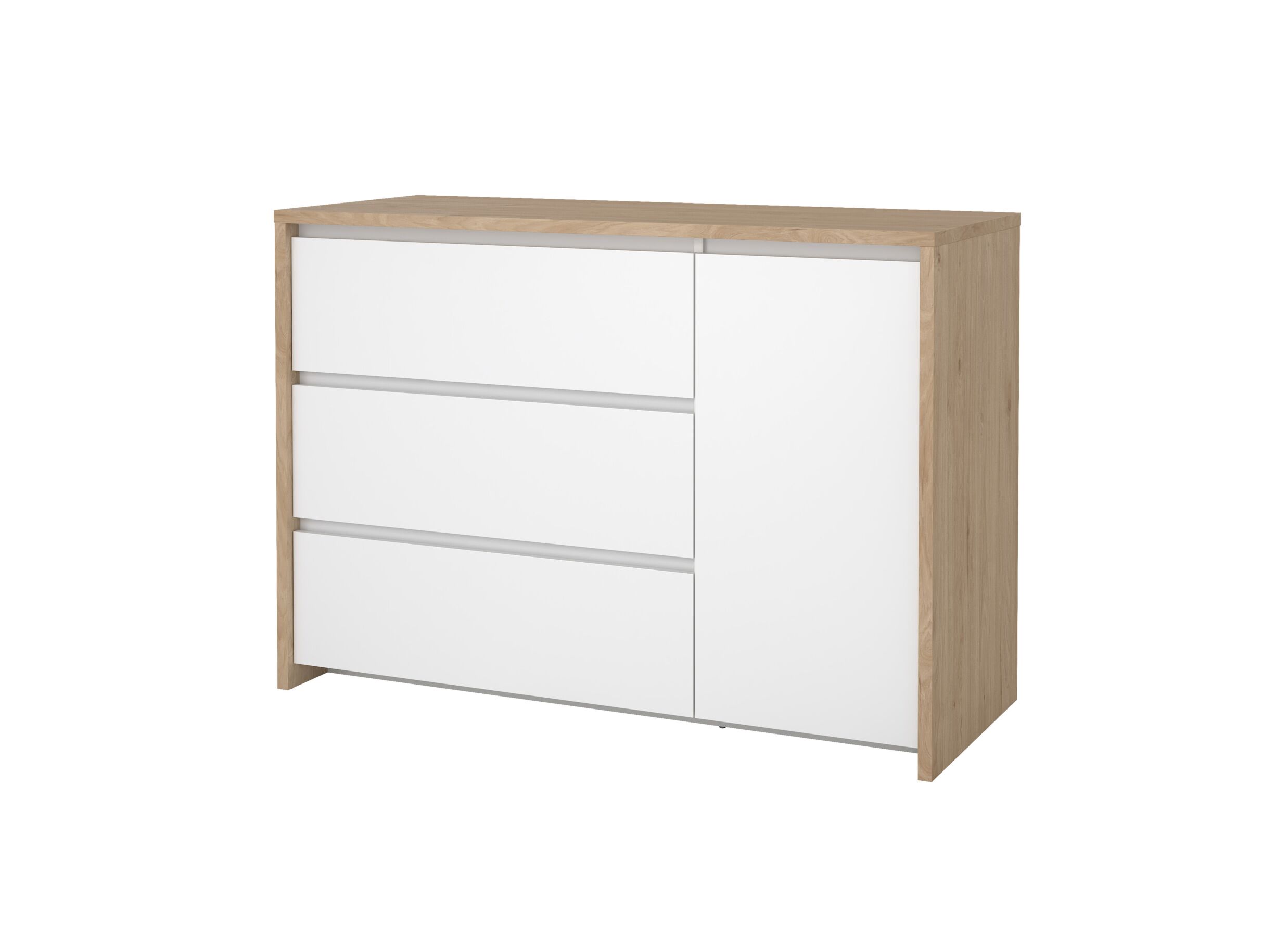 Commode Next 119x48x84cm - decor - wit/jackson hickory - Commode Next 119x48x84cm - decor - wit/jackson hickory