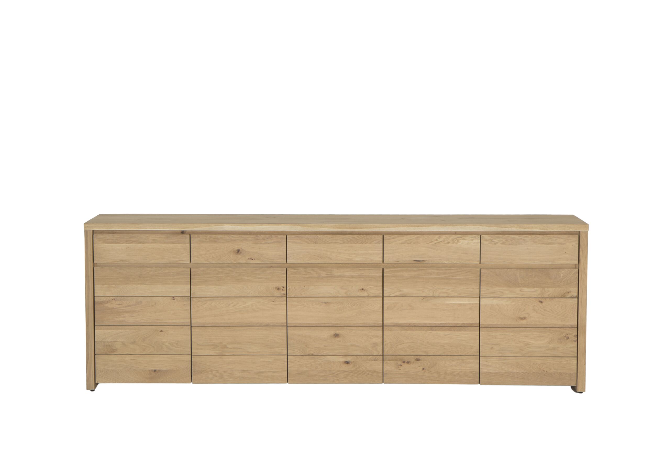 Buffet Amarillo 250cm - chêne massif & décor- naturel