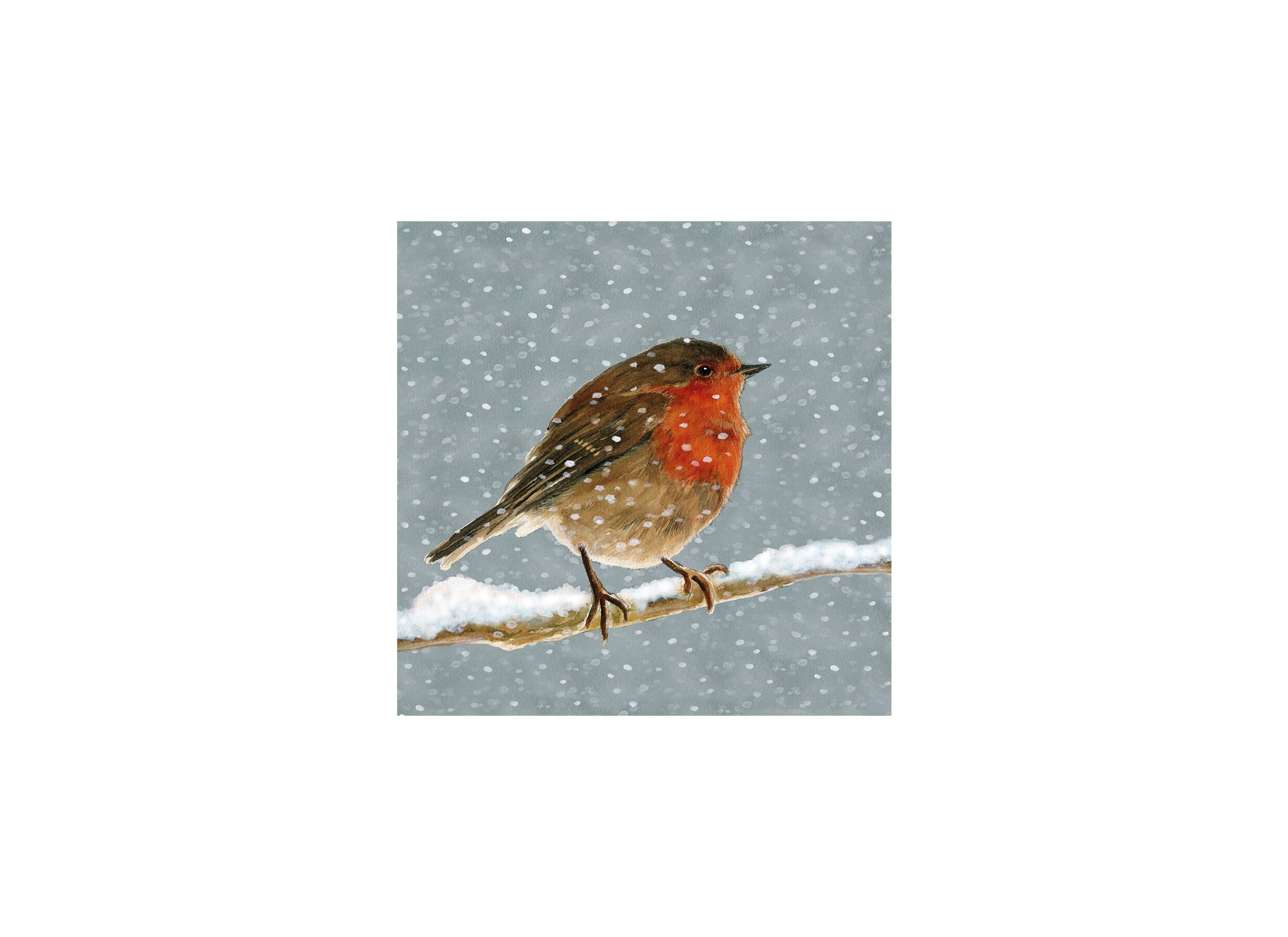 Hoofdfoto - Serviette Snow is falling 25x25cm - papier - multicolor 20 stuks