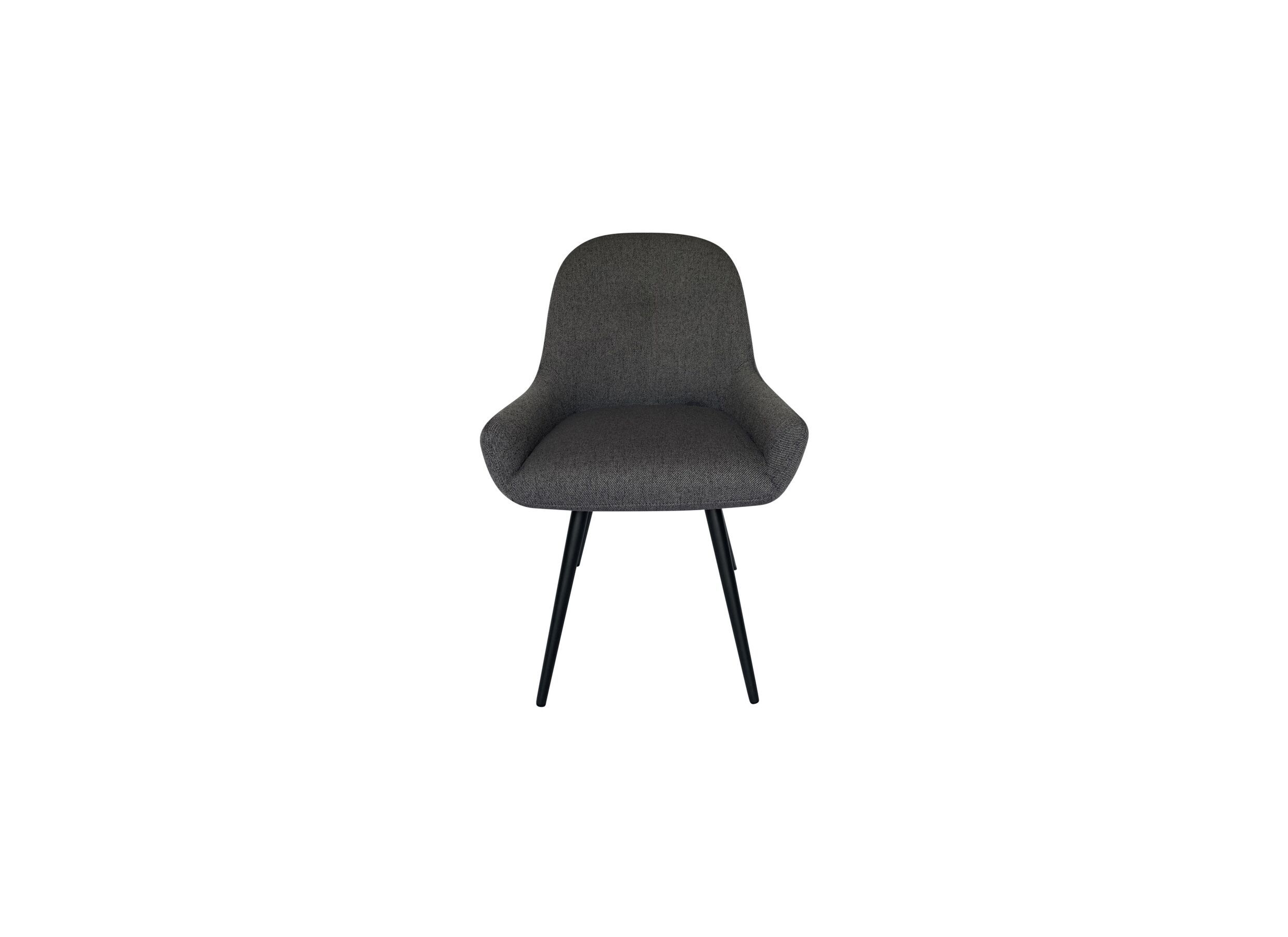 Chaise House 53x61,5x86,5cm - tissu - gris