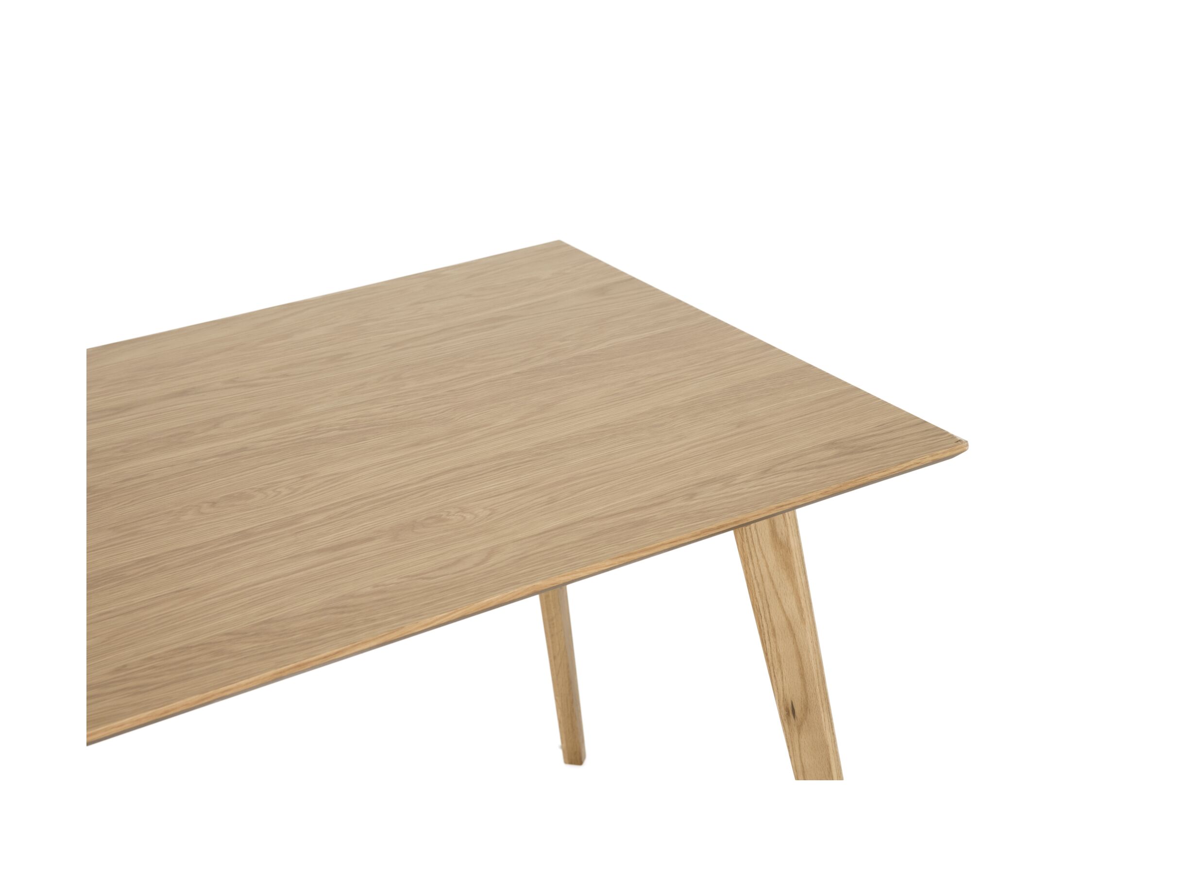 Detailfoto - Tafel Ingo 160x80cm - eik massief & decor - naturel