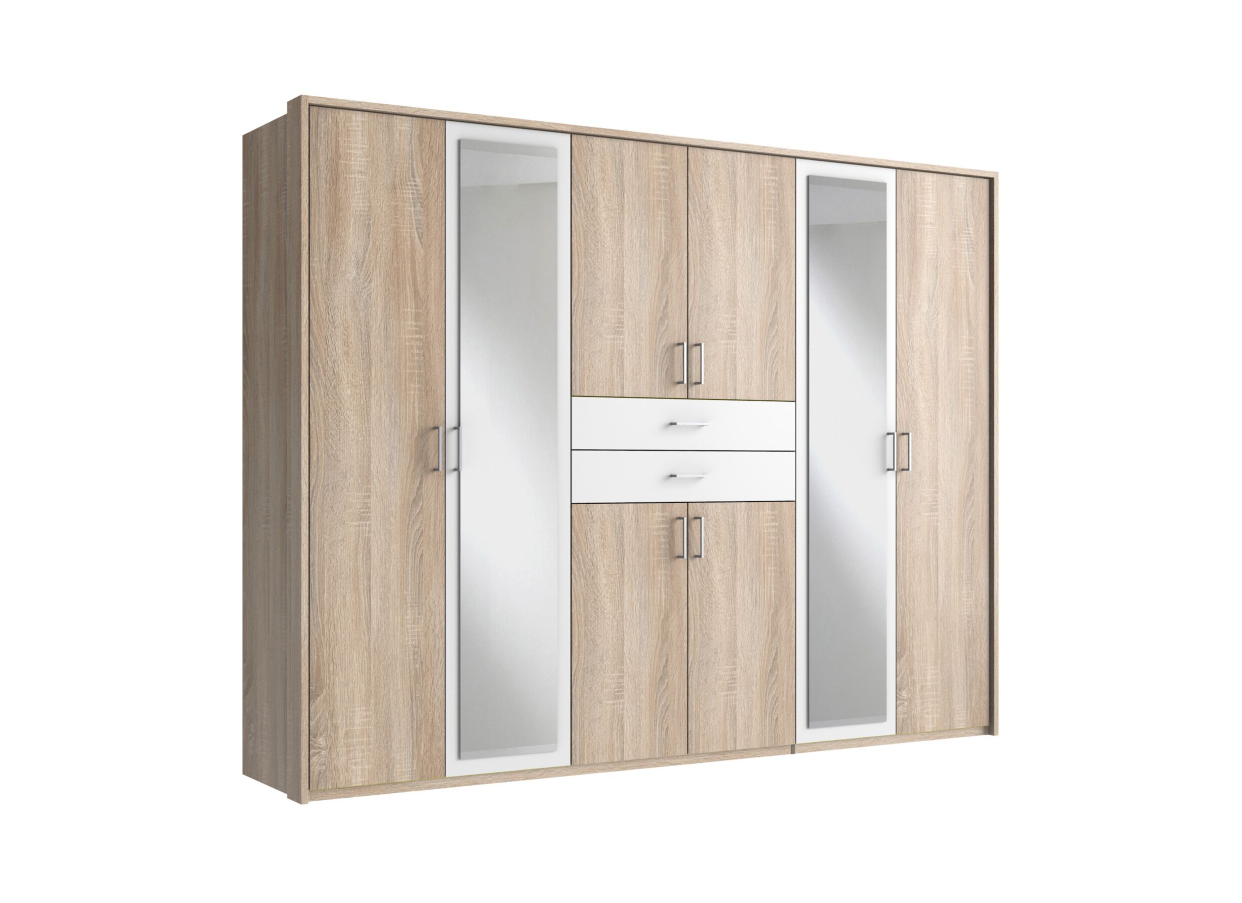 Plus Important - Garde-robe Diver 270cm - décor - chêne sonoma & blanc