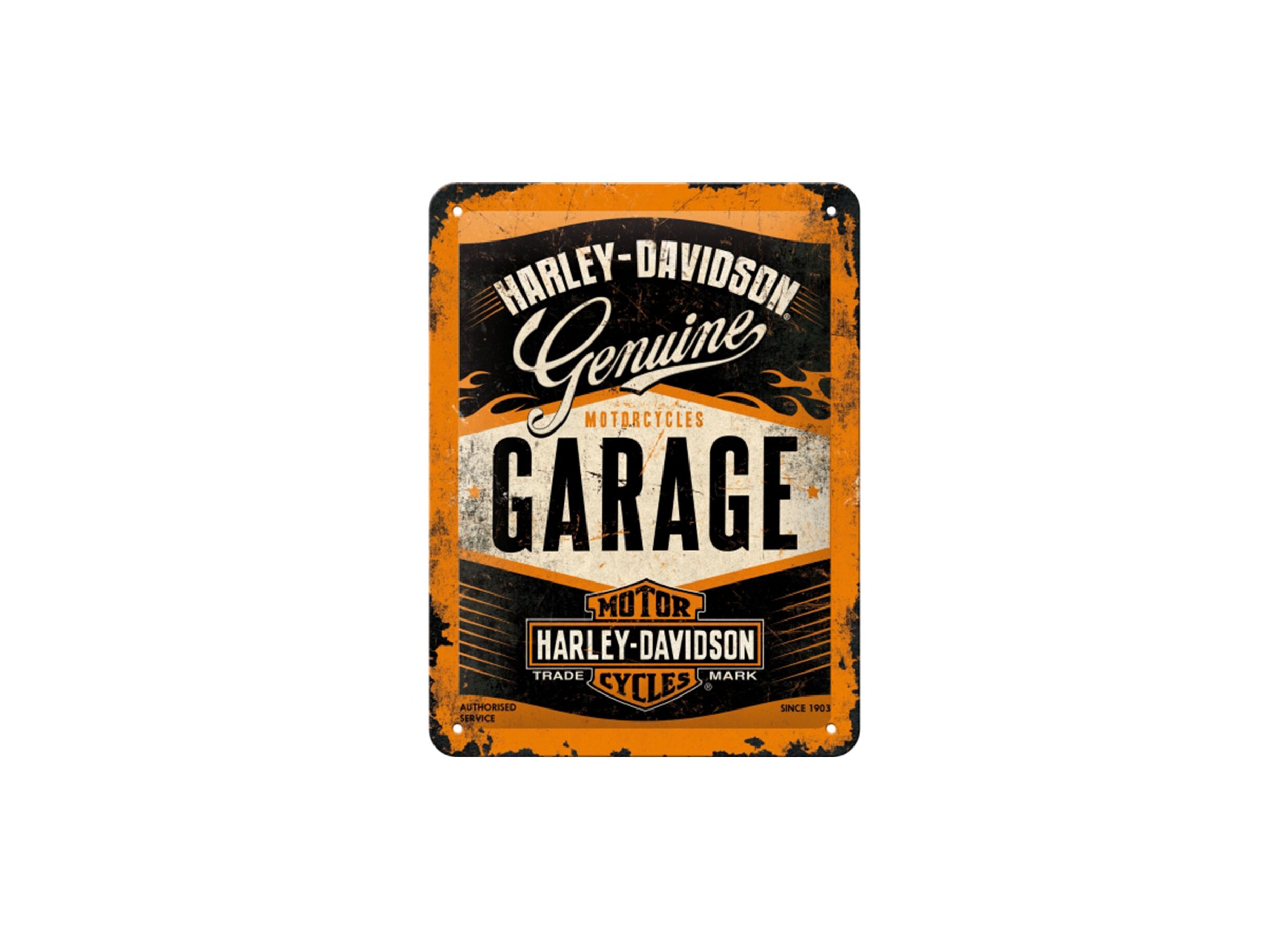 Plakkaat 15x20cm Harley Davidson