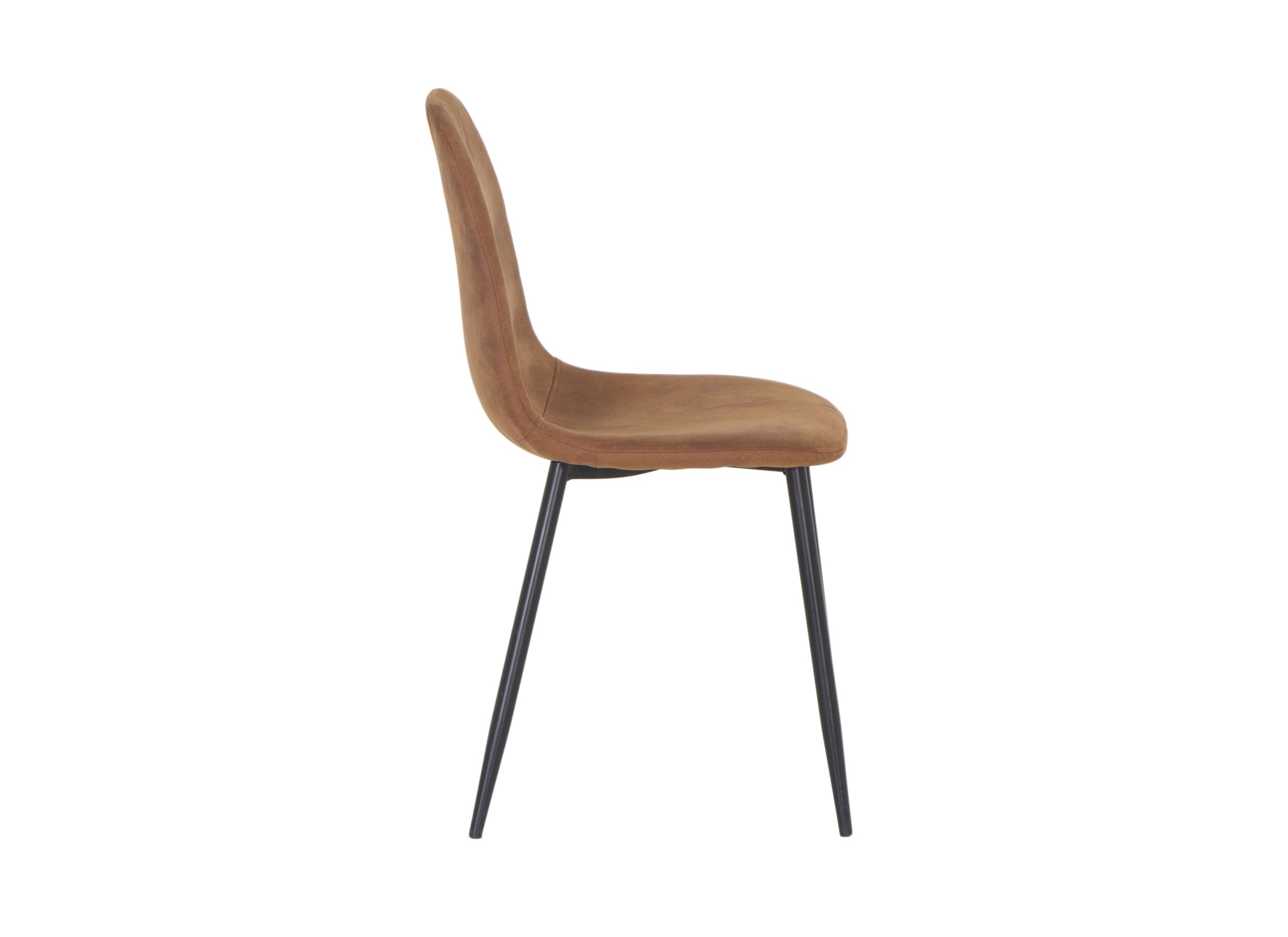 Chaise Speech 45x46x88cm - tissu - cognac