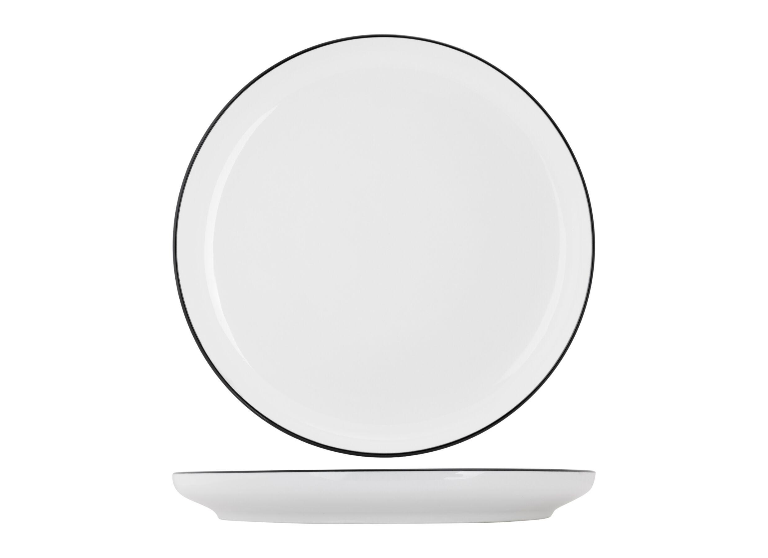 Aperçu - Assiette Renee Ø26cm - porcelaine - noir & blanc