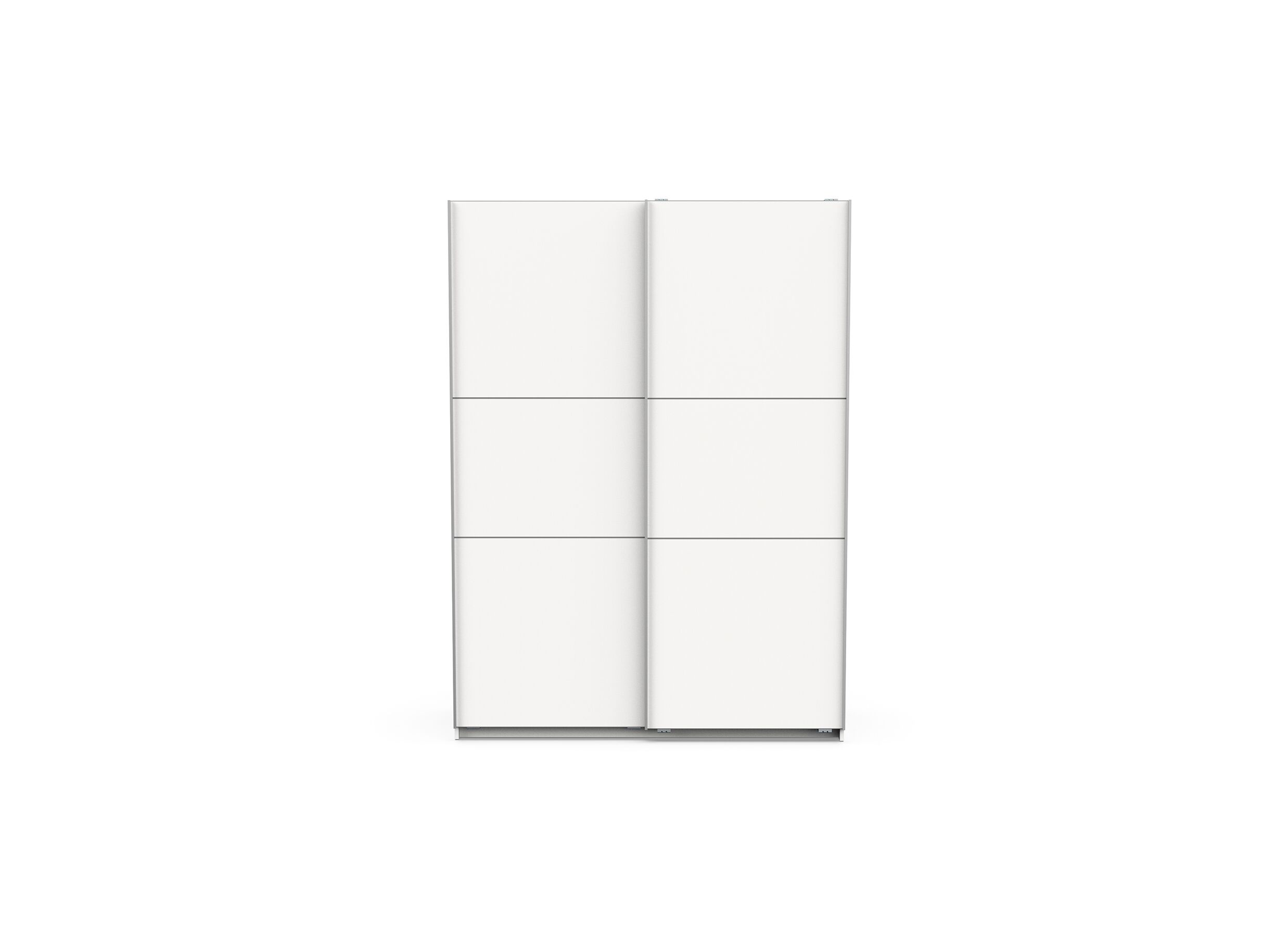 Armoire à portes coulissantes Ghost 148cm - décor - blanc