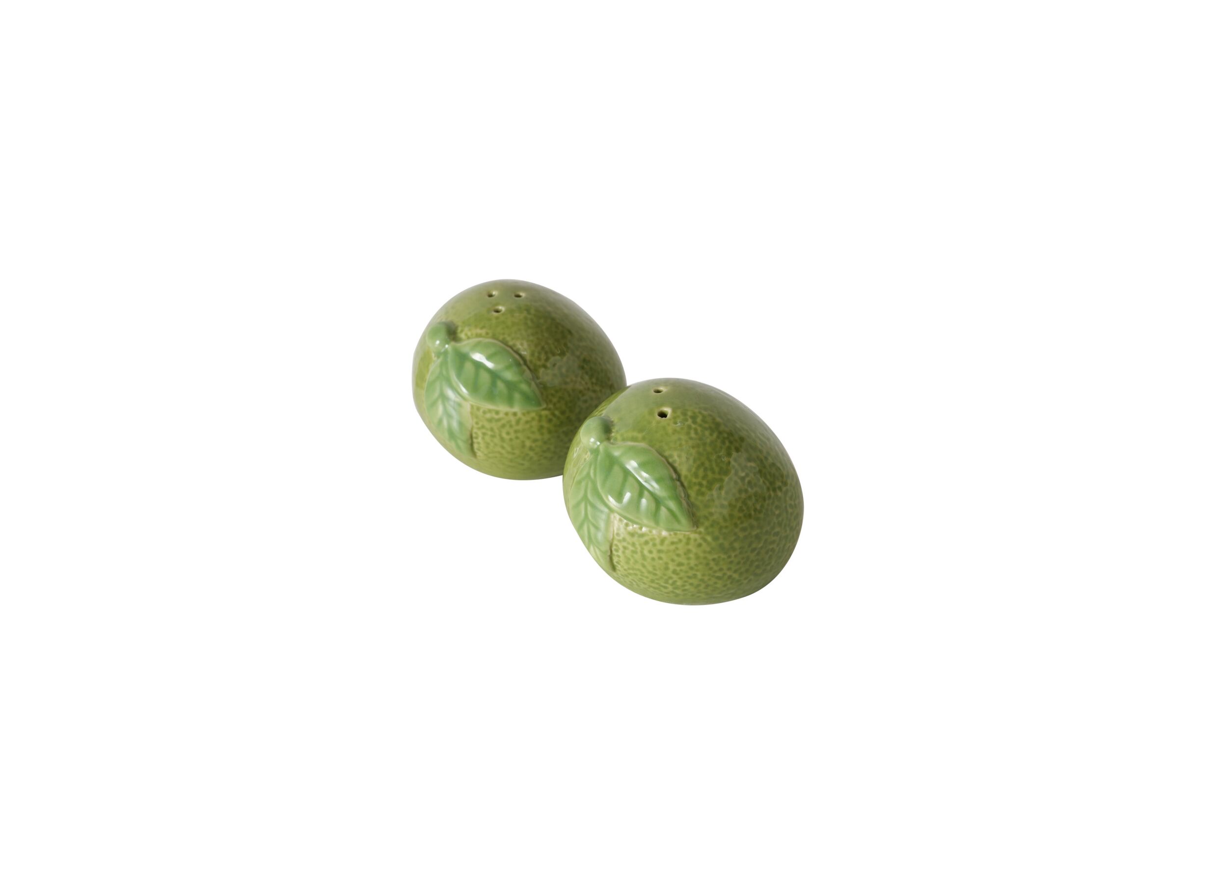 Plus Important - Moulin poivre et sel Citron Vert H5,3cm - céramique - vert