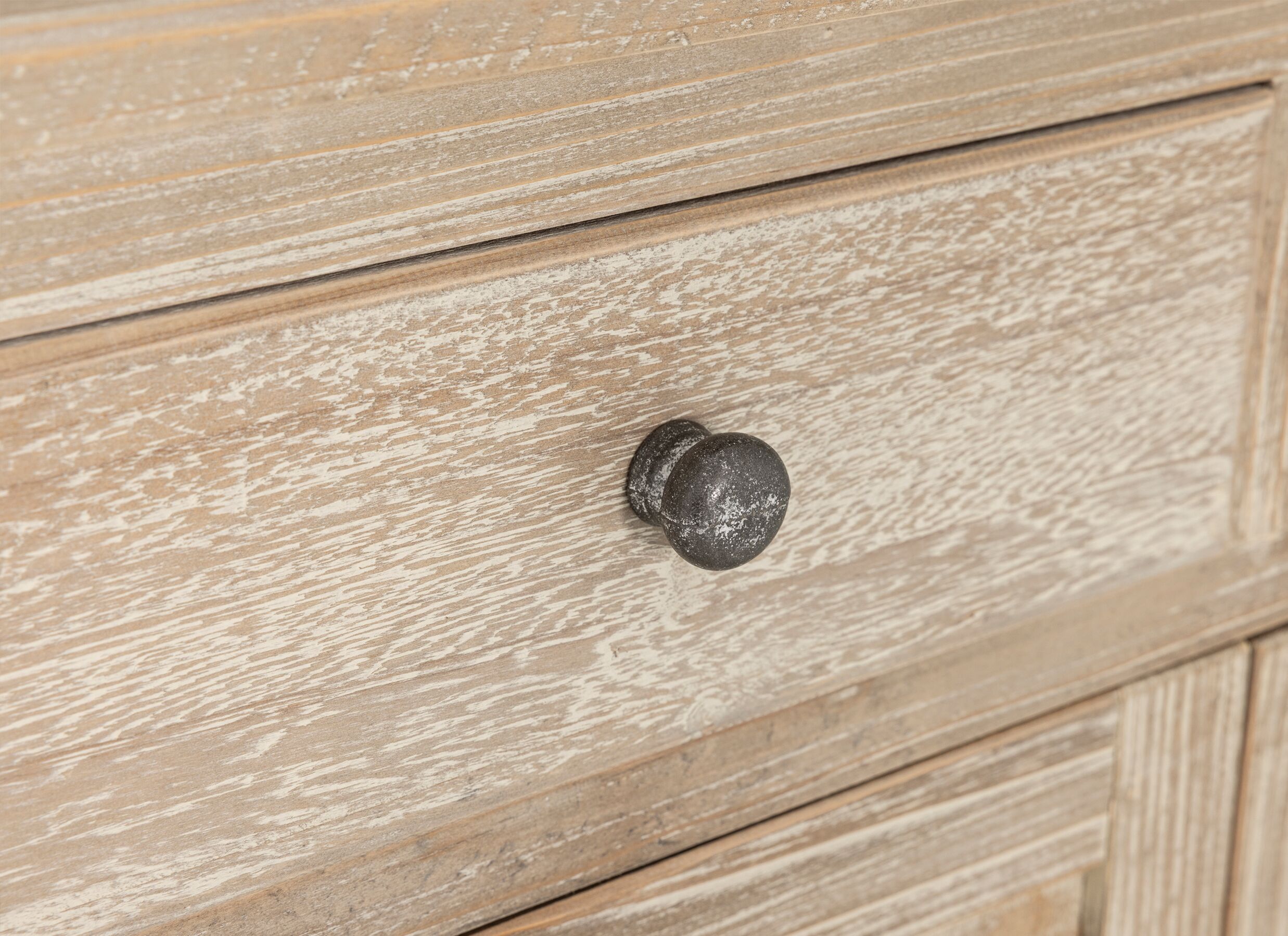 Detail - Armoire Novecento 80x40x91cm - sapin massif recyclé - naturel