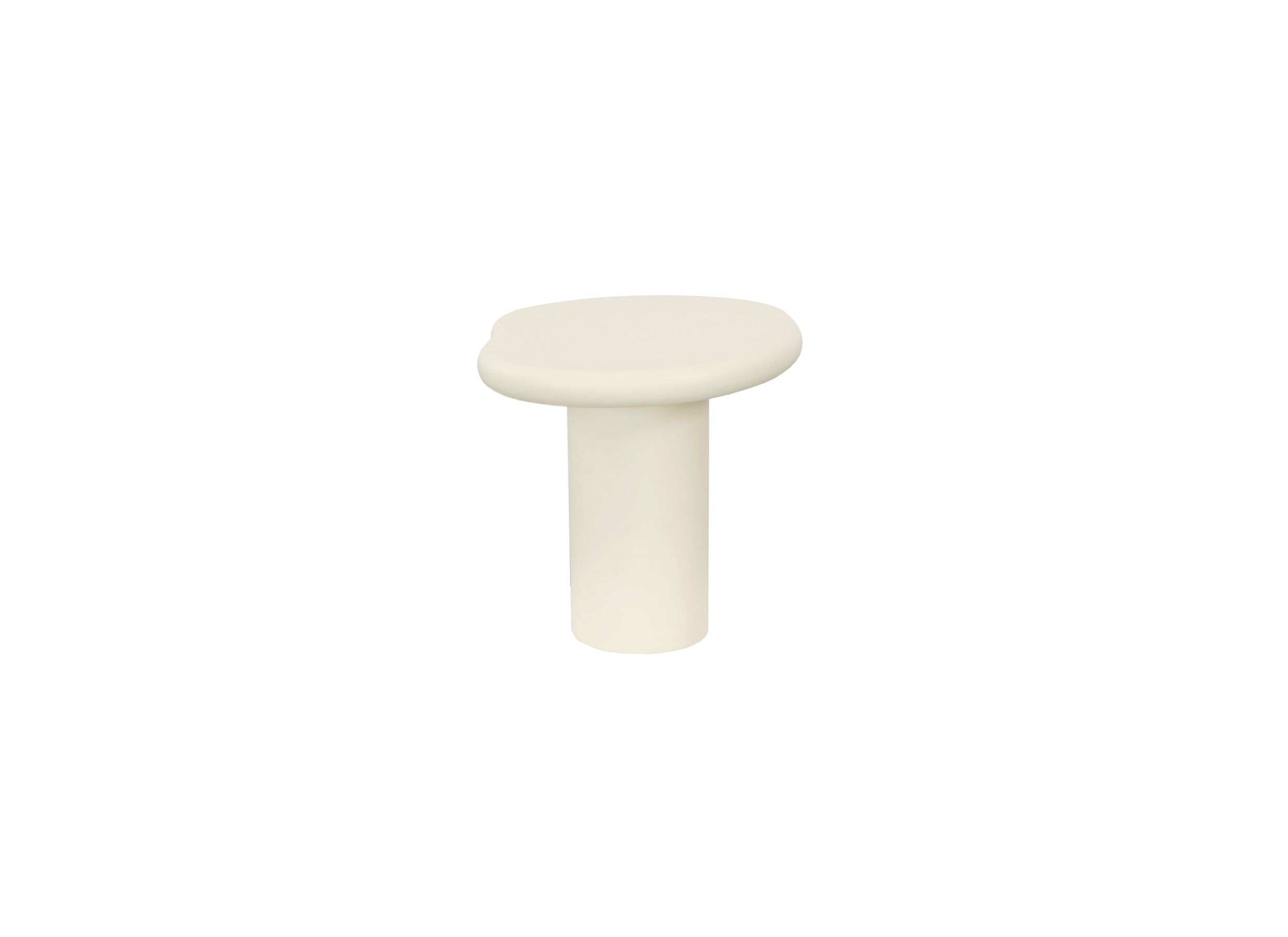 Aperçu - Table d'appoint Brio 58x50cm - micro ciment - beige