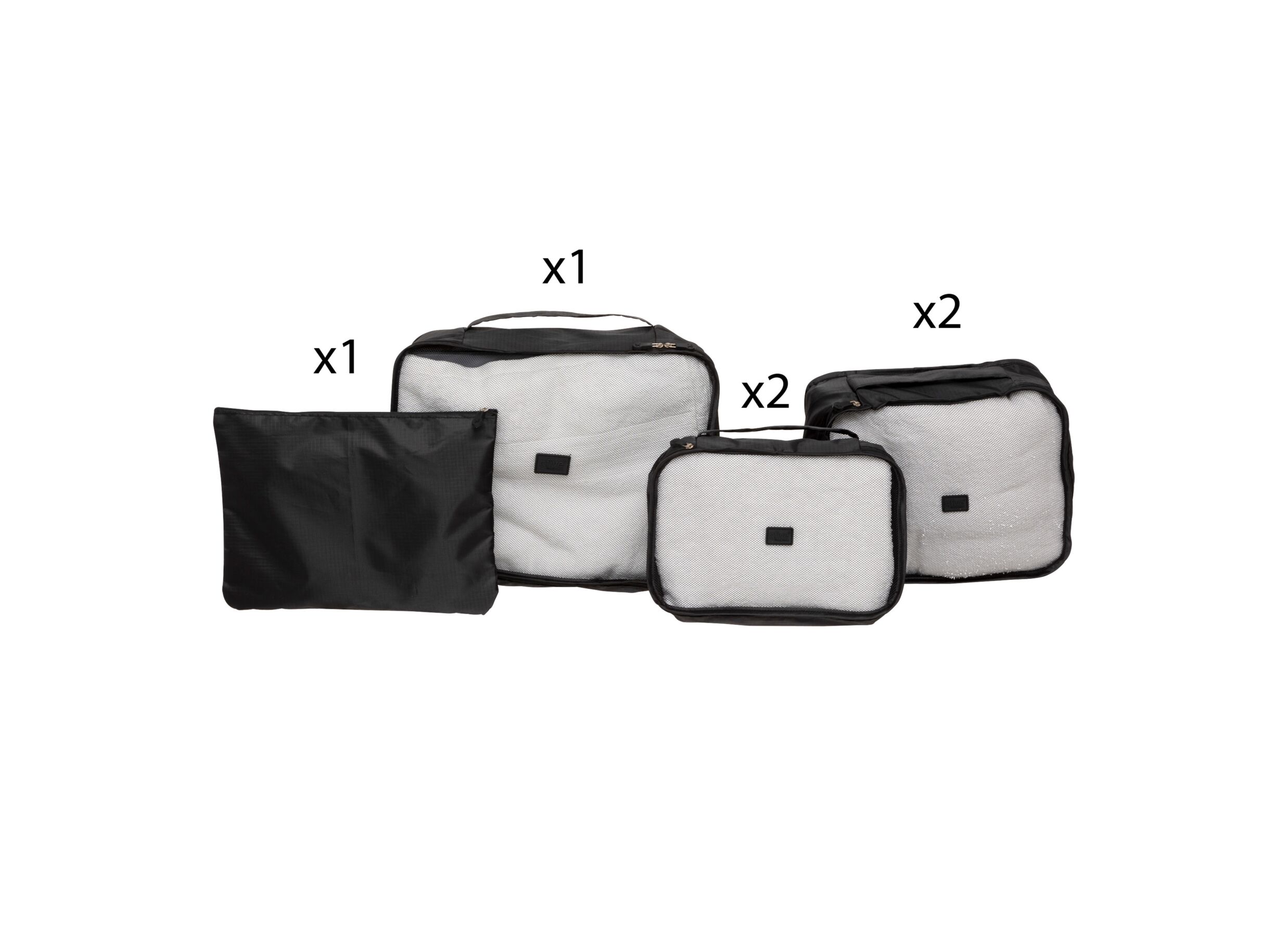 Aperçu - Organisateurs Aloha 6 pièces - fibre de polyester - beige & noir