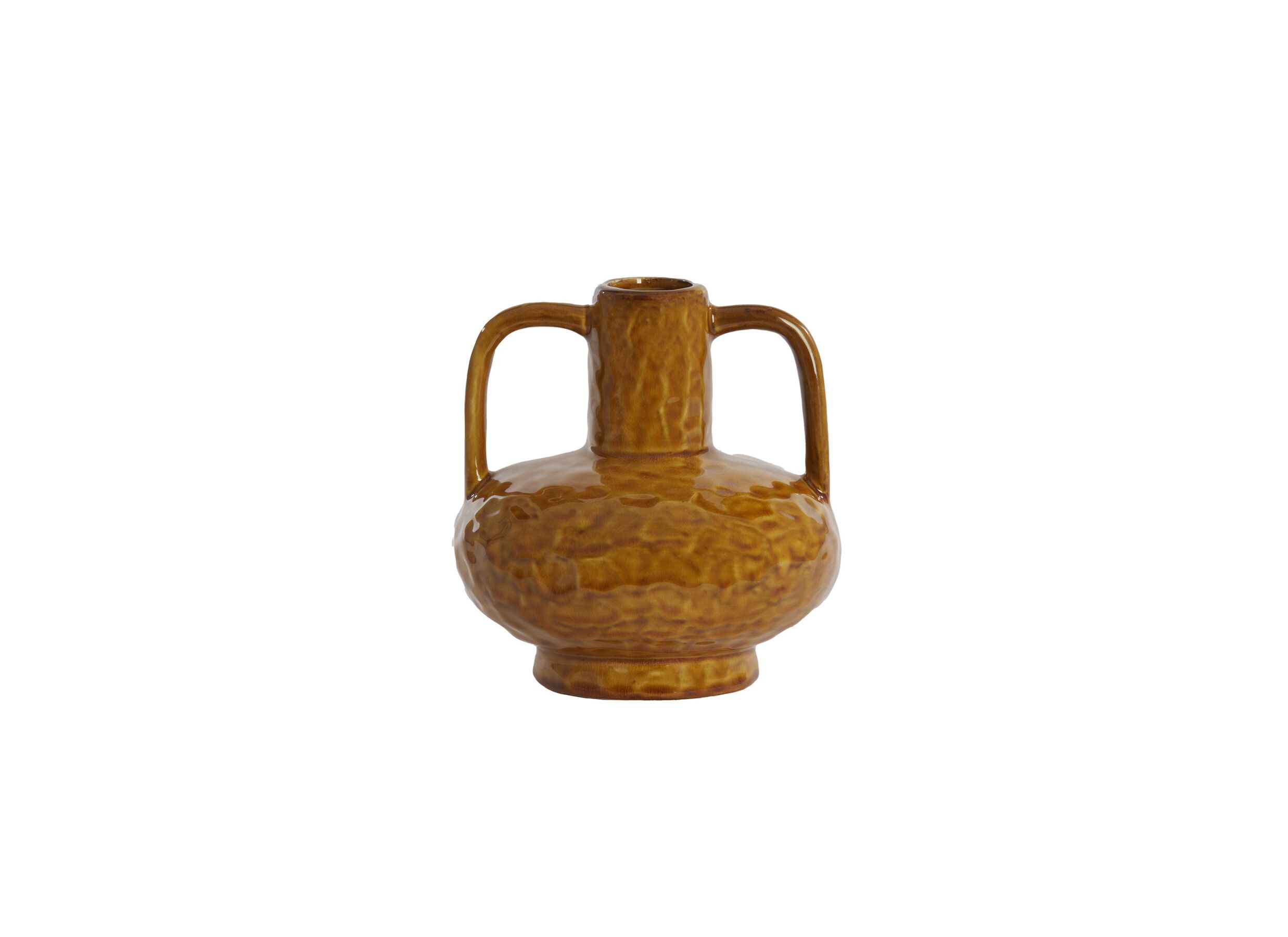 Plus Important - Vase Ziro H20cm - céramique - ocre