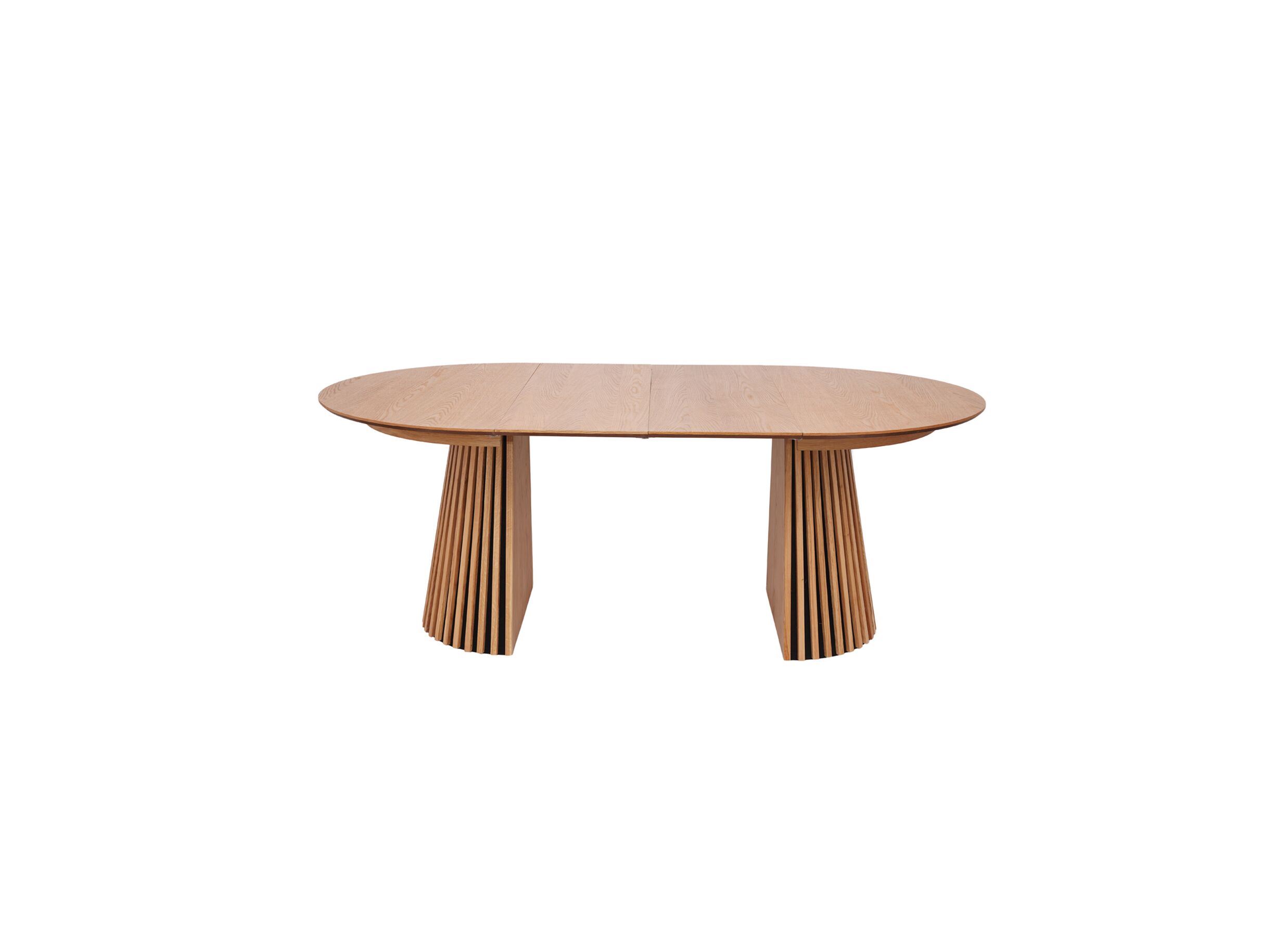 Overzichtsfoto - Ronde tafel Caribou Ø120/160/200 - massief & décor - eik