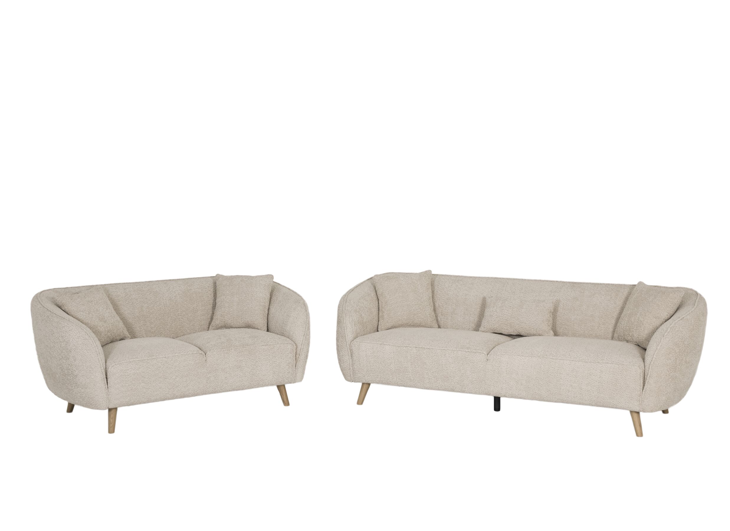 Setfoto - Zetel Momo 2-zit - polyestervezel - beige