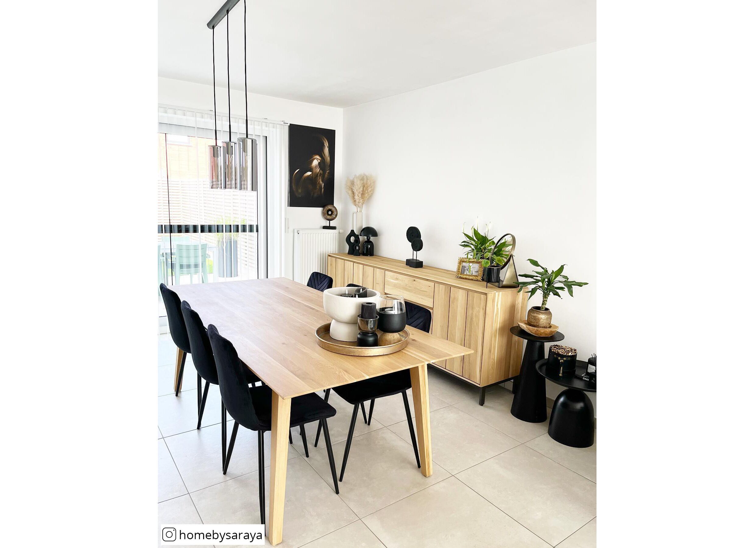 Table Legato 220x100cm - chêne massif - naturel