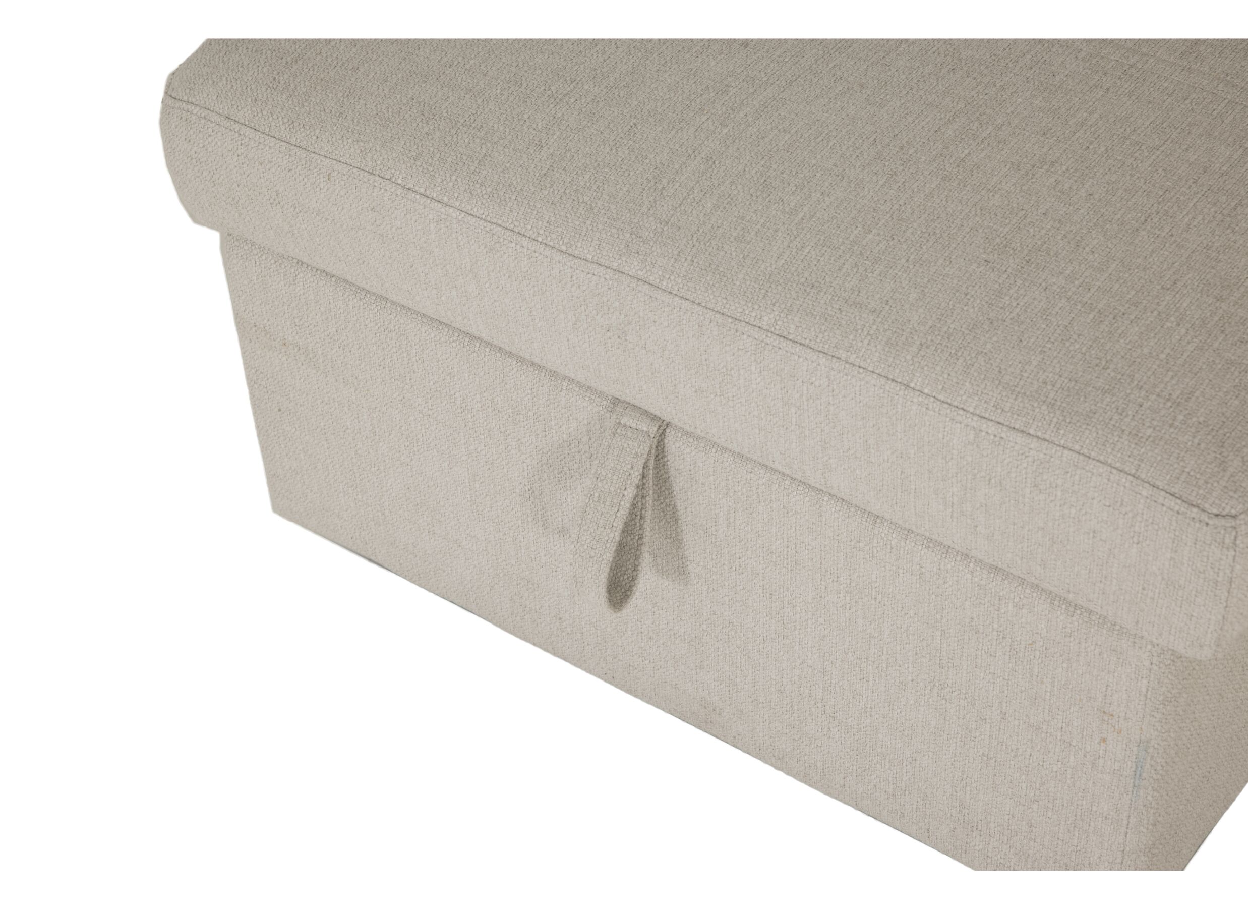 Detail - Canapé d'angle Moncada 213x122cm - tissu - beige