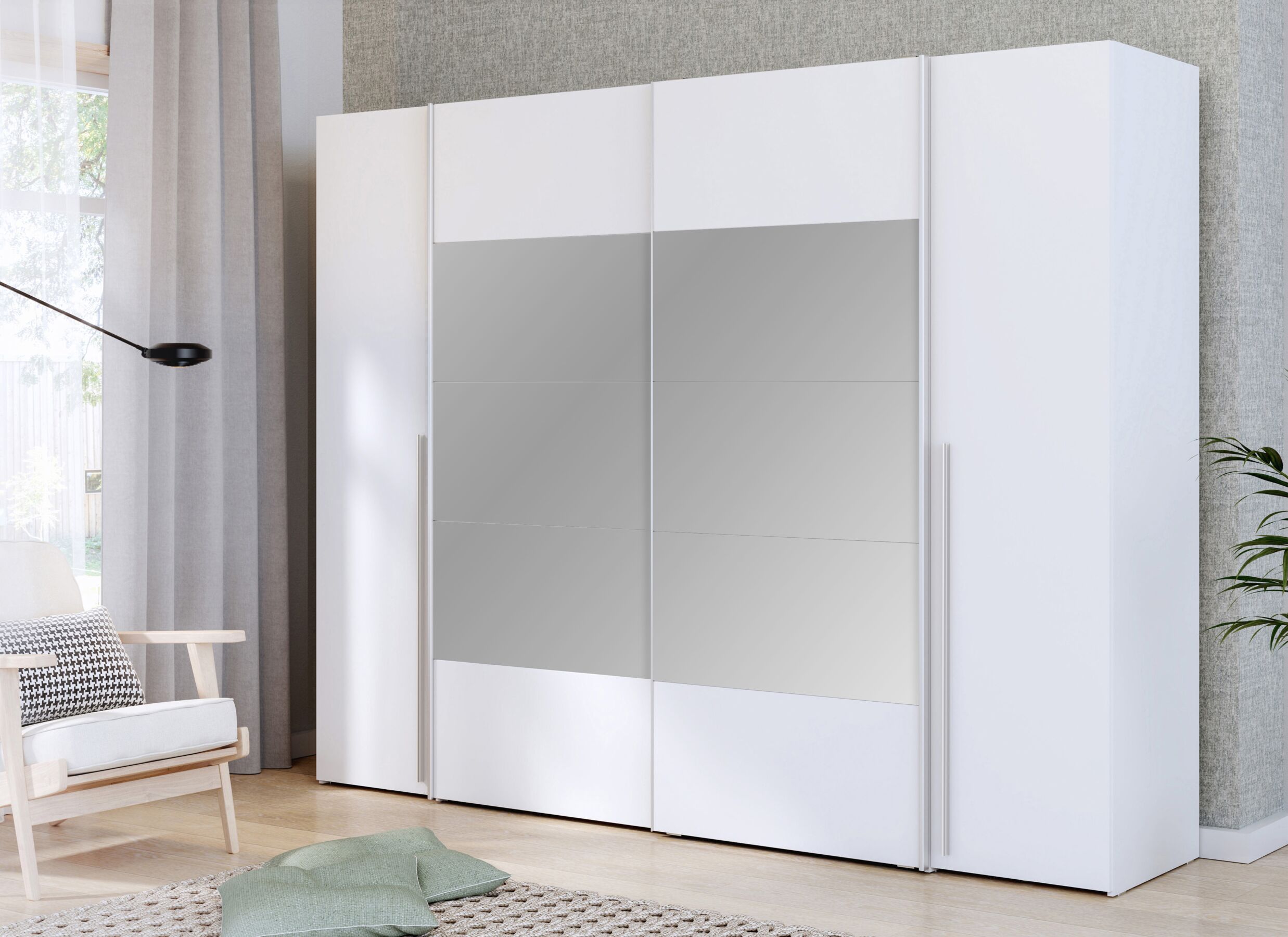 Sfeerfoto - Kleerkast Narago 270cm - decor - wit