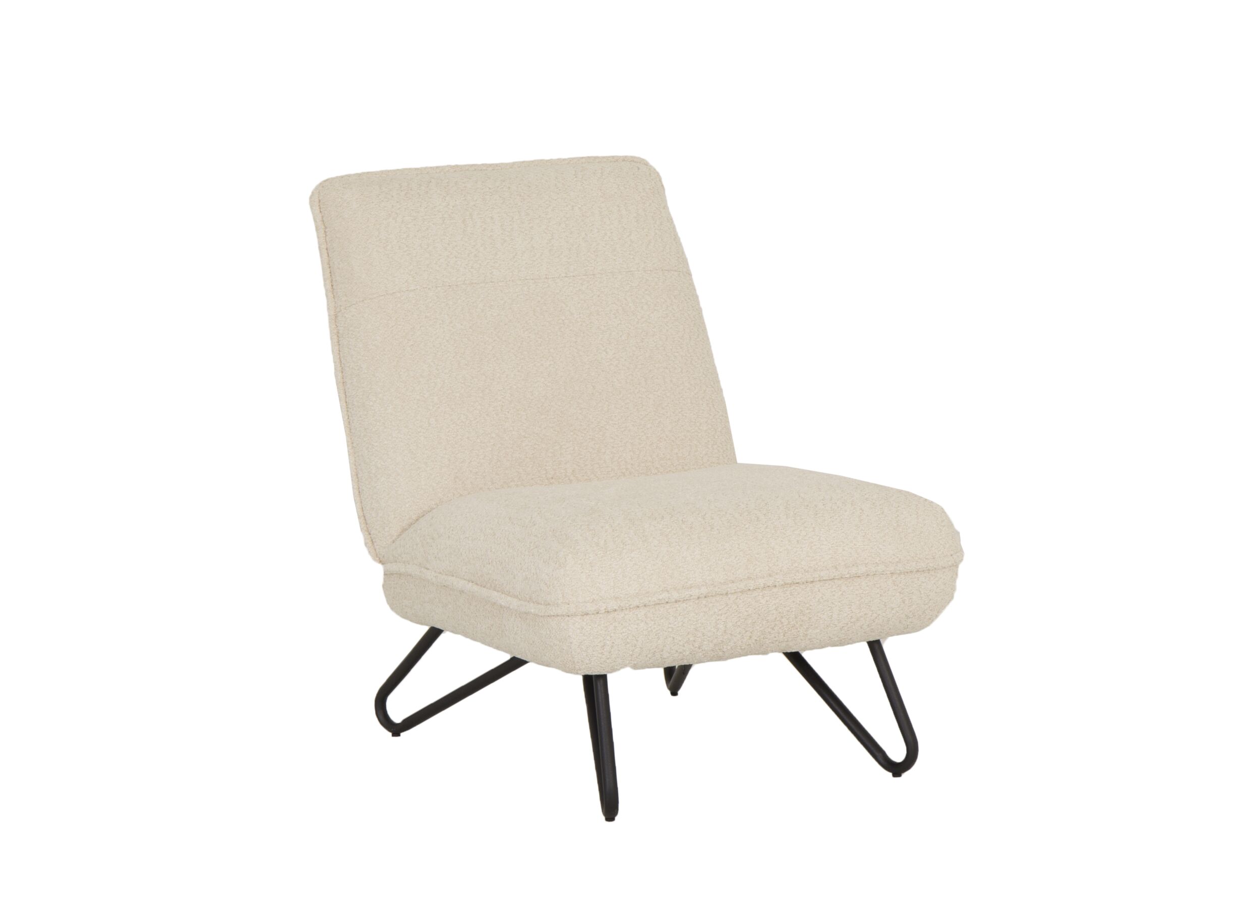 Fauteuil Guts bouclé ecru - Fauteuil Guts 67,5x93x82cm - bouclé - ecru