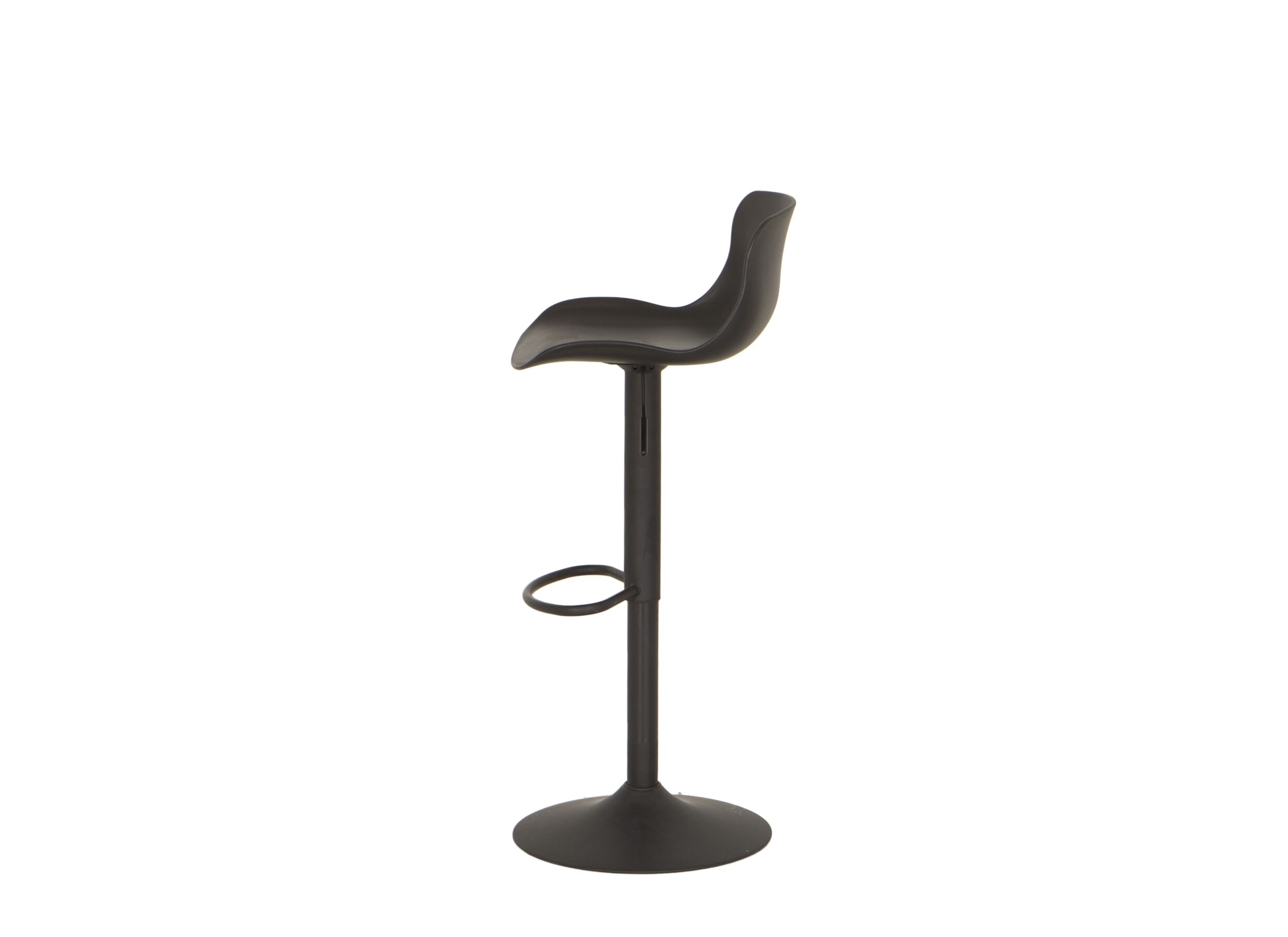 Barstoel Dune ZH57-78cm - kunststof - zwart