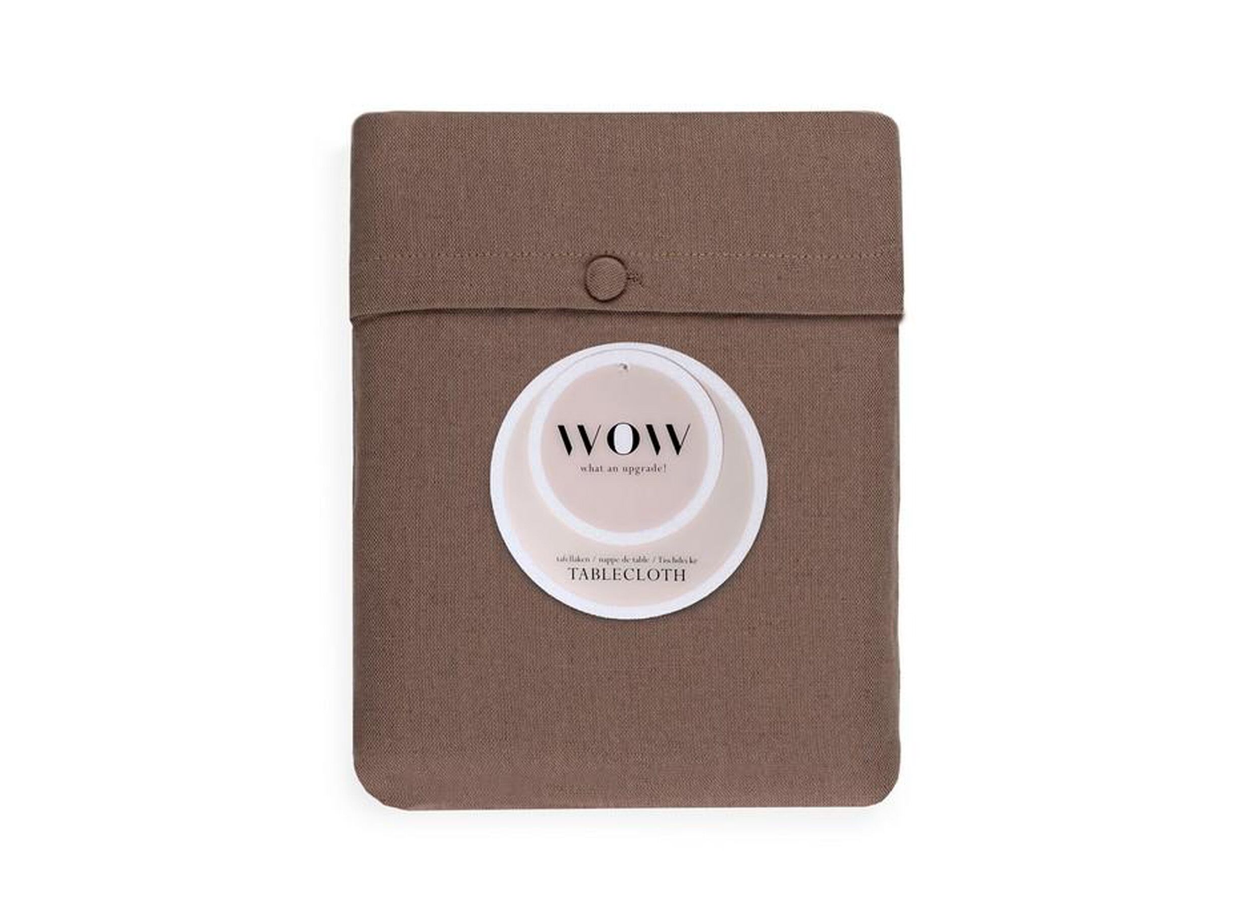 Tafelkleed WOW Essence 2 stuks 150x250cm - katoen & linnen - sable - Nappe WOW Essence 2 pièces 150x250cm - coton & lin - sable