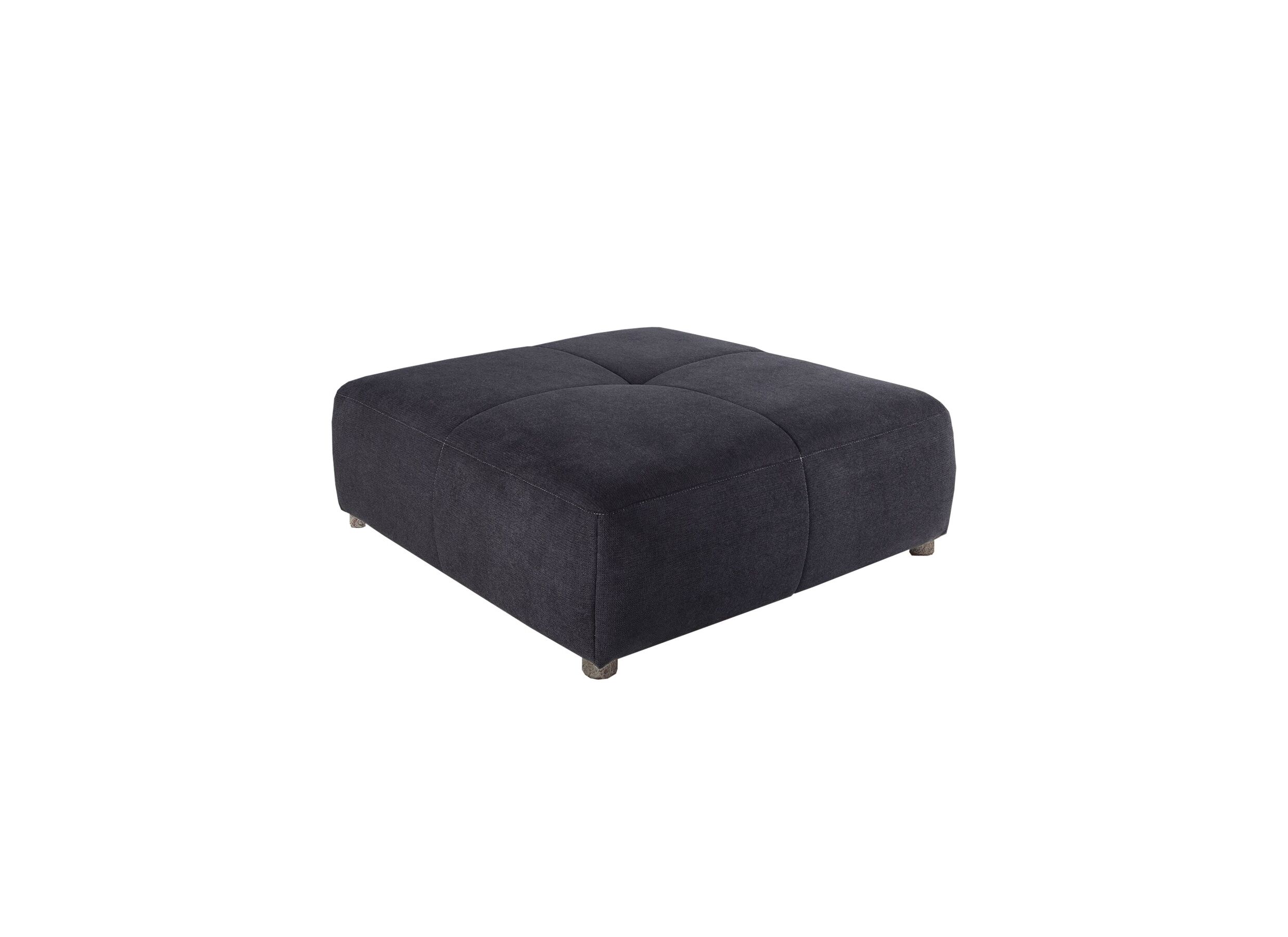 Poef Gulliver 126x126cm stof donkerblauw