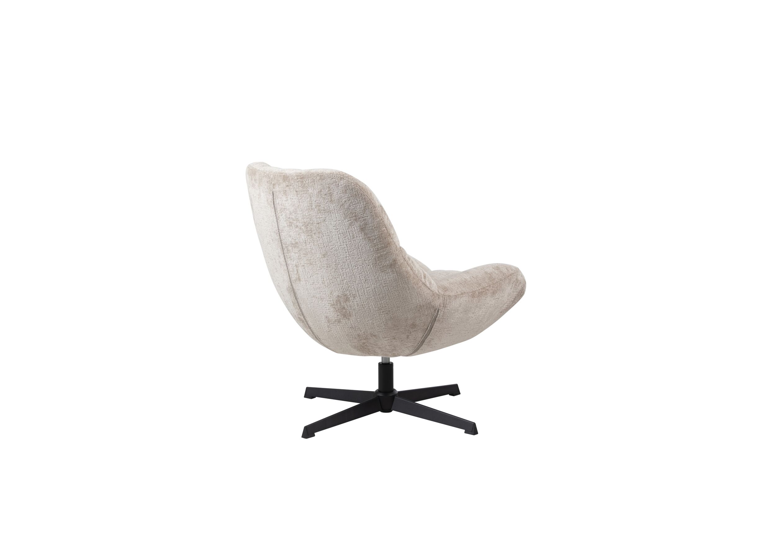 Aperçu - Fauteuil pivotant Iota 76x81x84cm - chenille - beige