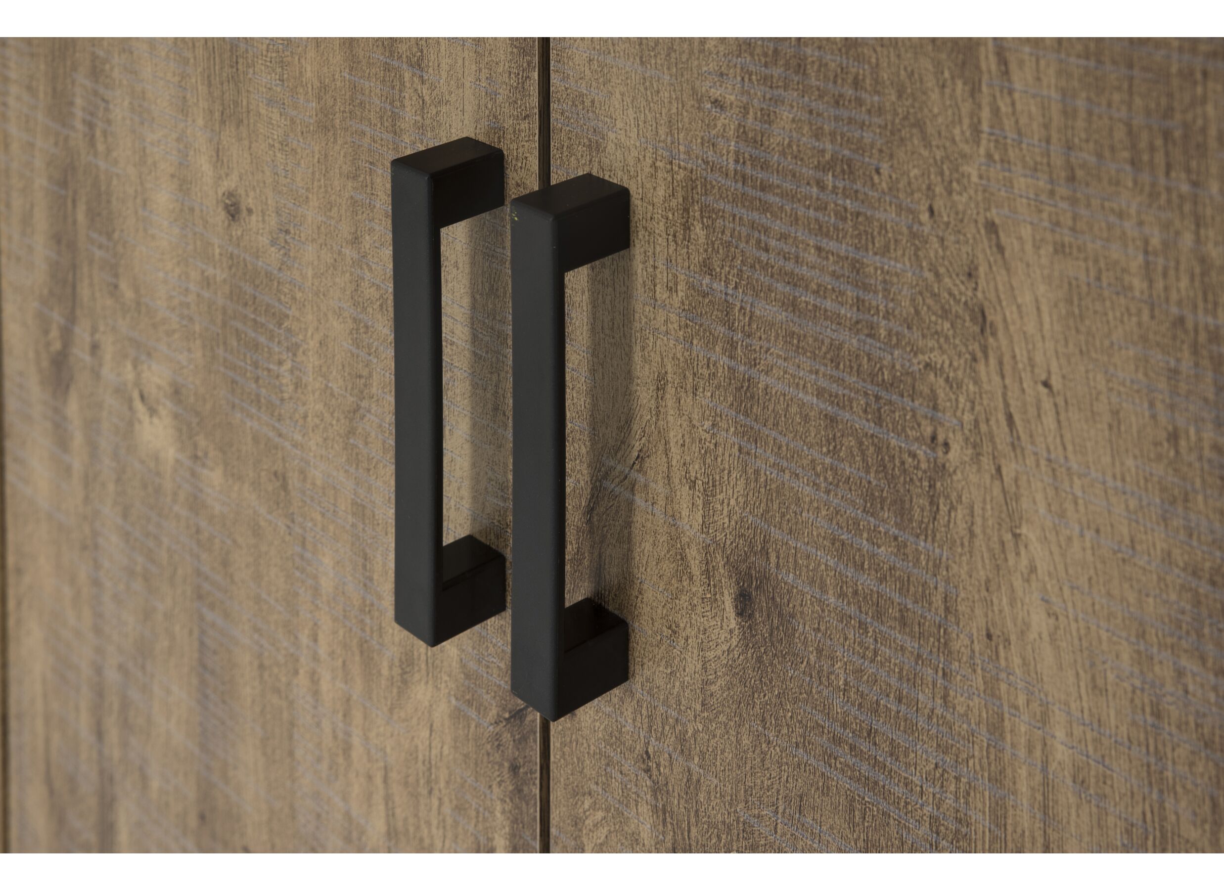 Garde-robe Esra 135cm - décor - industrial oak/black concrete