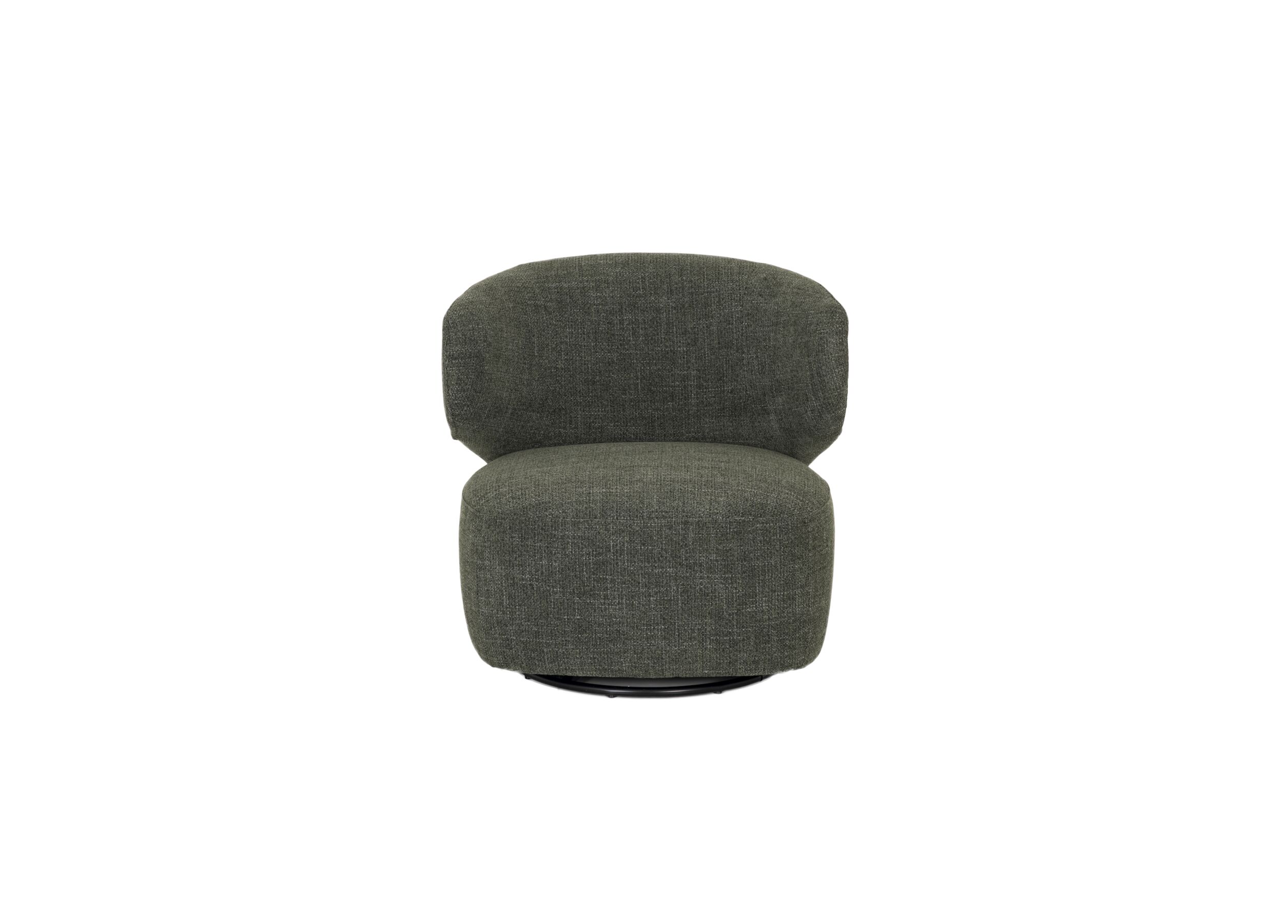 Overzichtsfoto - Draaifauteuil 80x81x70cm - katoen - chacha groen