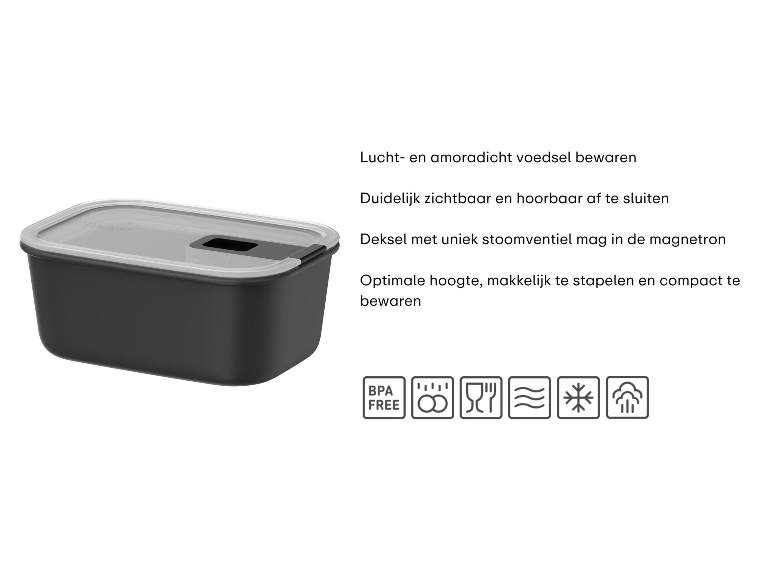 Opstelling - Bewaardoos Easyclip 700ml Mepal