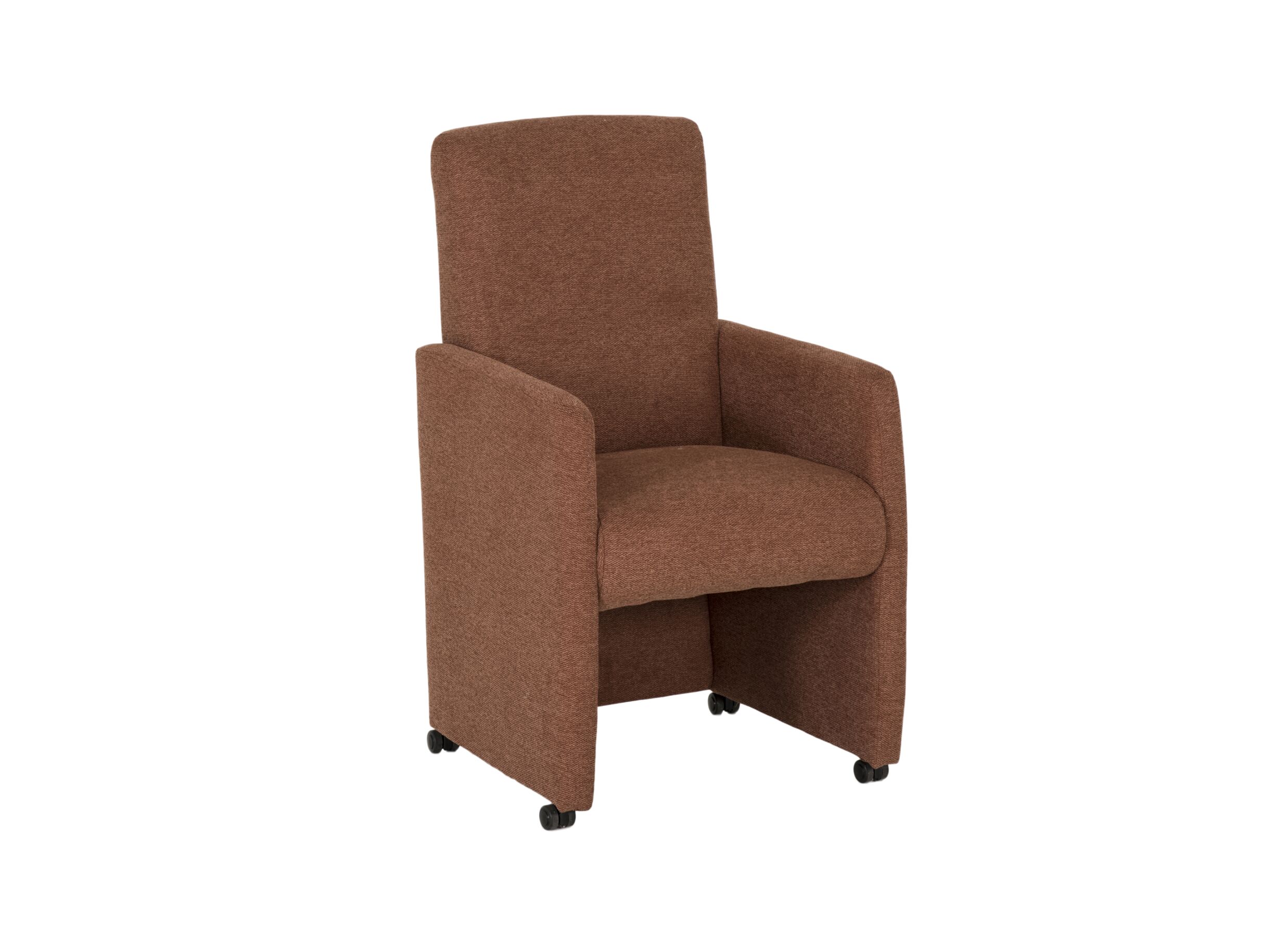 Chaise Aragon tissu brun - Chaise Aragon 60x70x100cm - tissu - marron