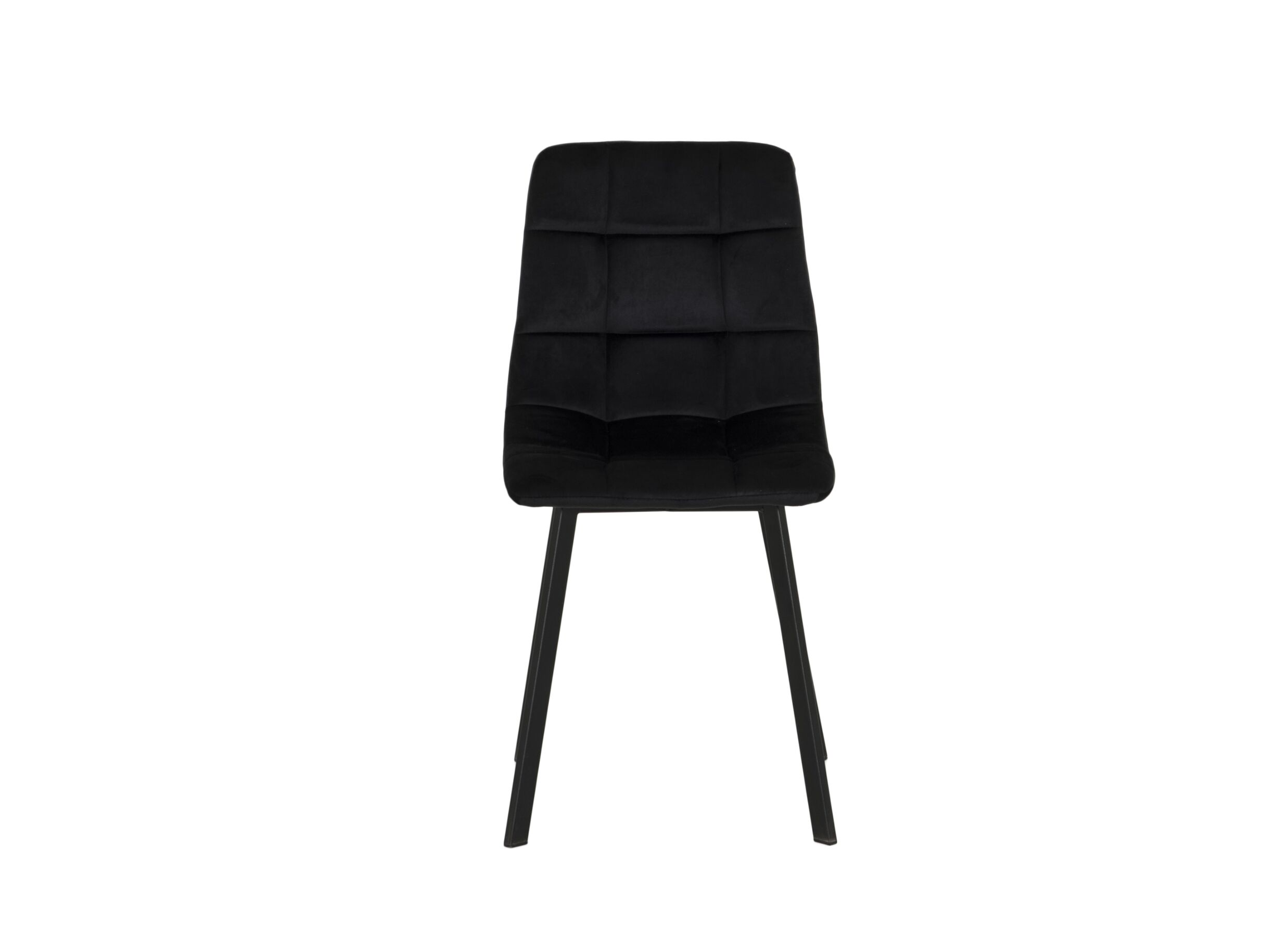 Overzichtsfoto - Stoel Runner 44x54x87cm - fluweel - zwart
