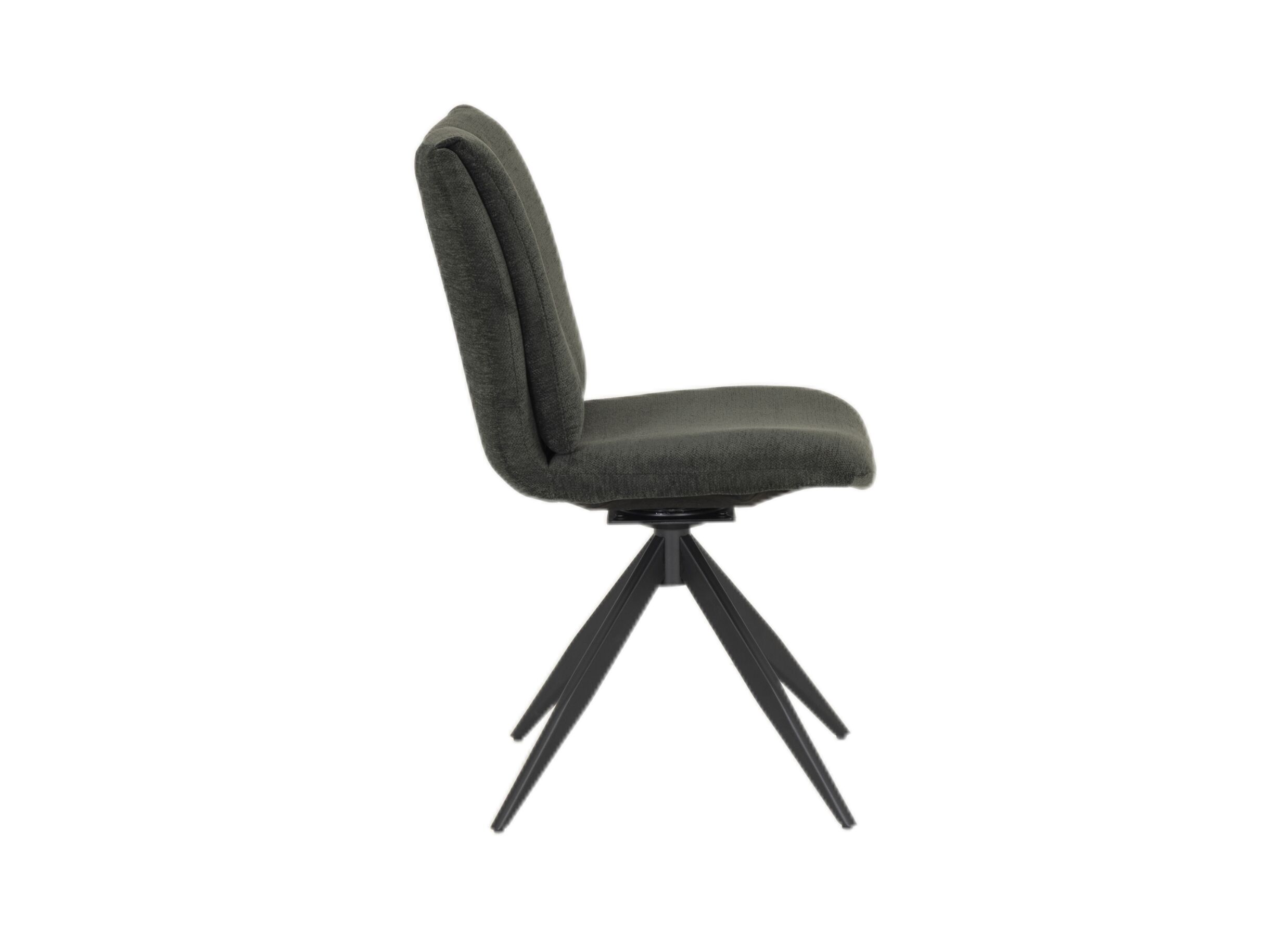 Aperçu - Chaise pivotante Matadero 59x48x92cm - tissu - gris foncé/vert foncé