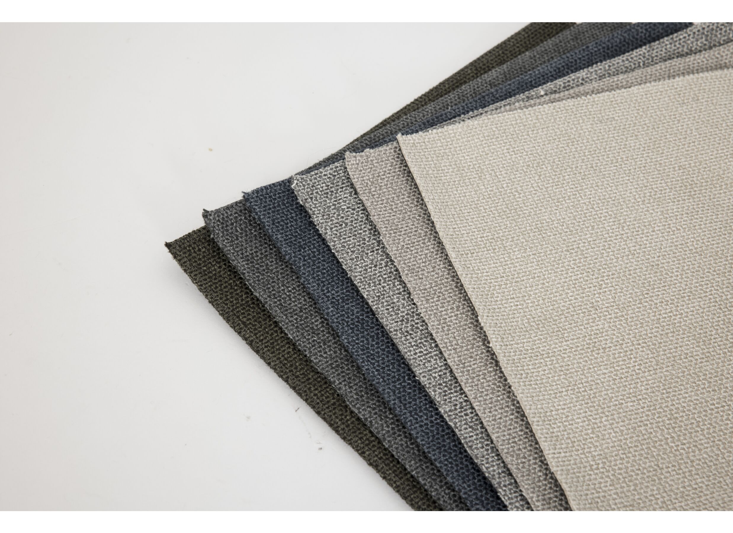 Couleurs - Canapé d'angle Forest 340x163cm - tissu - écru