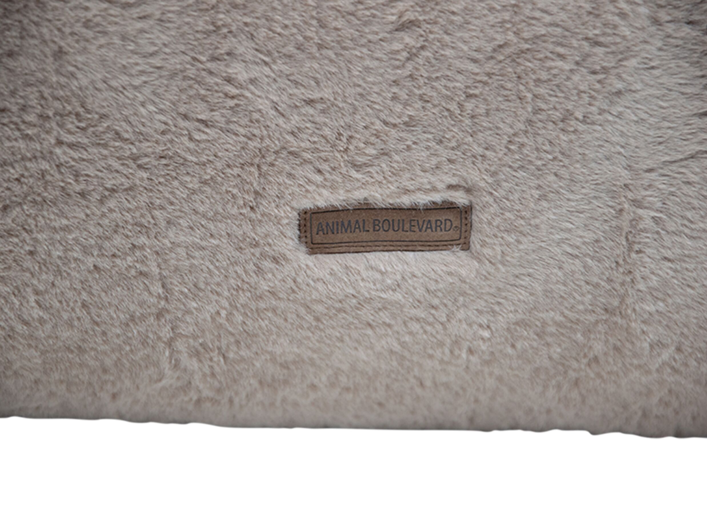 Detailfoto - Hondenmand Champs elysees M 75x60x25cm - stof - mokka