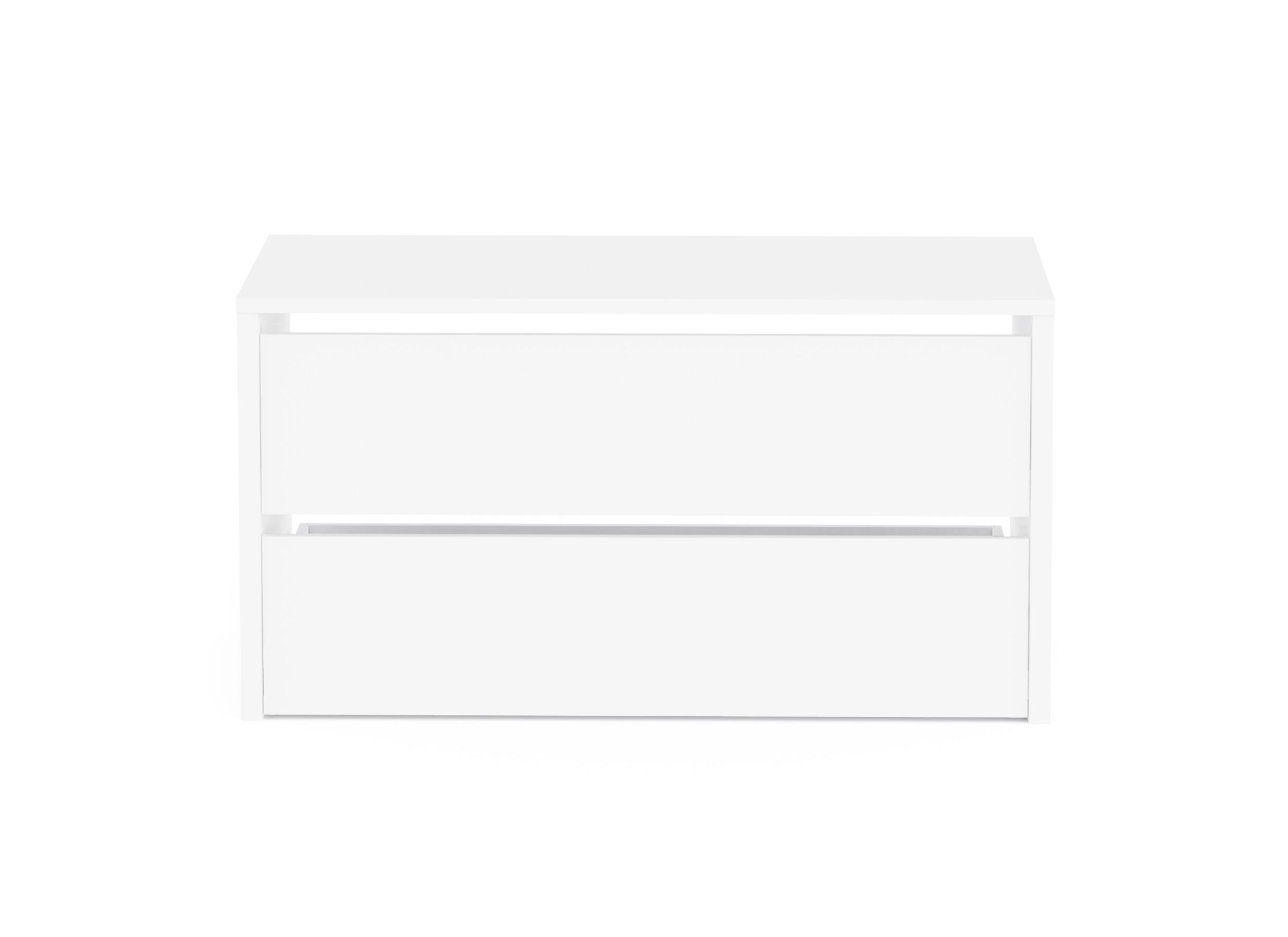 Aperçu - Dressings sur-mesure Bloc-tiroir Inspira 97cm - décor - blanc