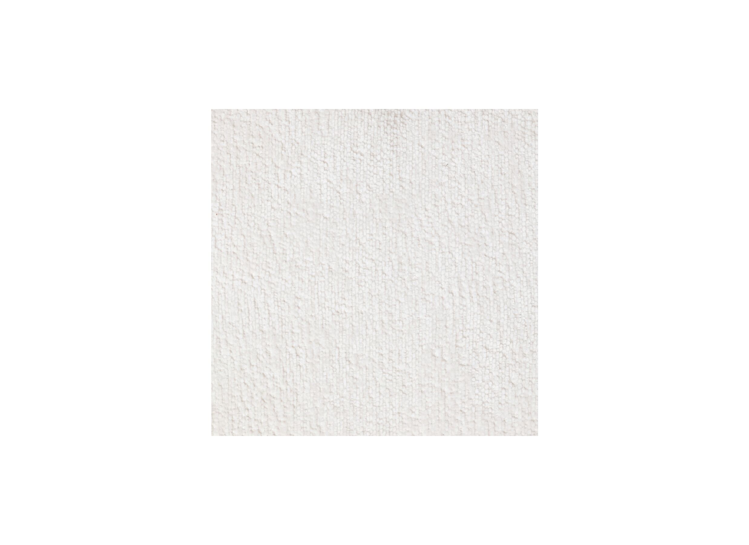 Detailfoto - Poef Lavon Bloem 35x35x38cm - stof - wit