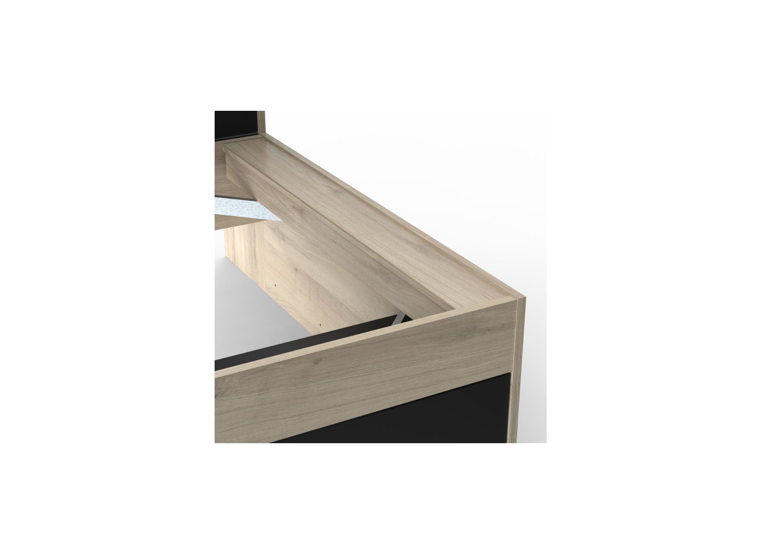 Lit Life 90x190/200cm avec rangement