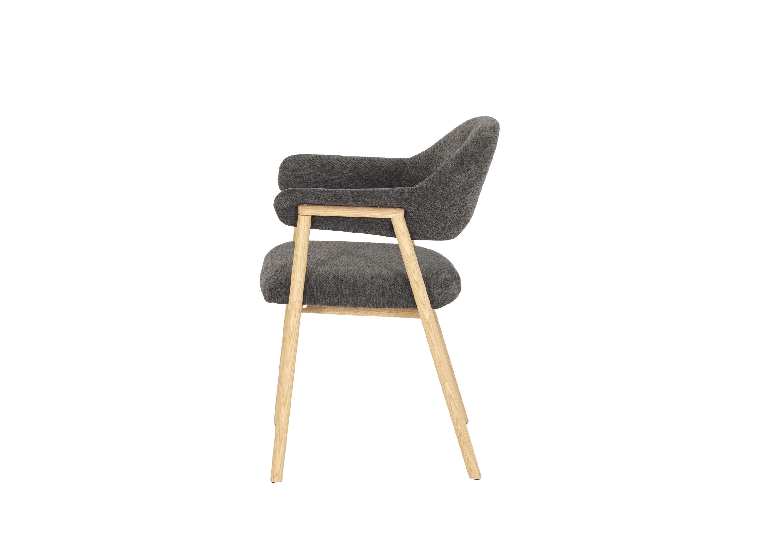 Aperçu - Chaise Hierro 60x57x80cm - tissu - anthracite