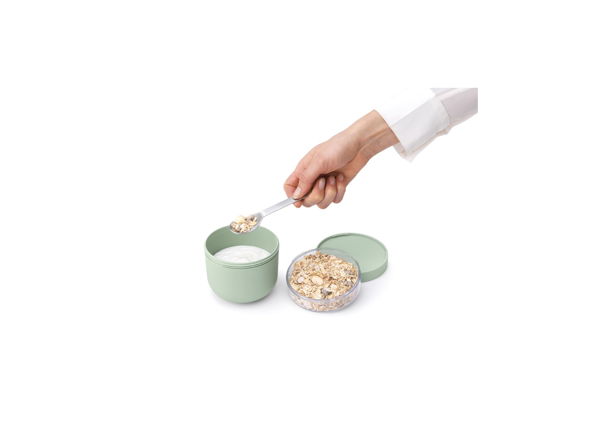 Sfeerfoto - Yoghurtbeker Make&Take 0,5L jade green