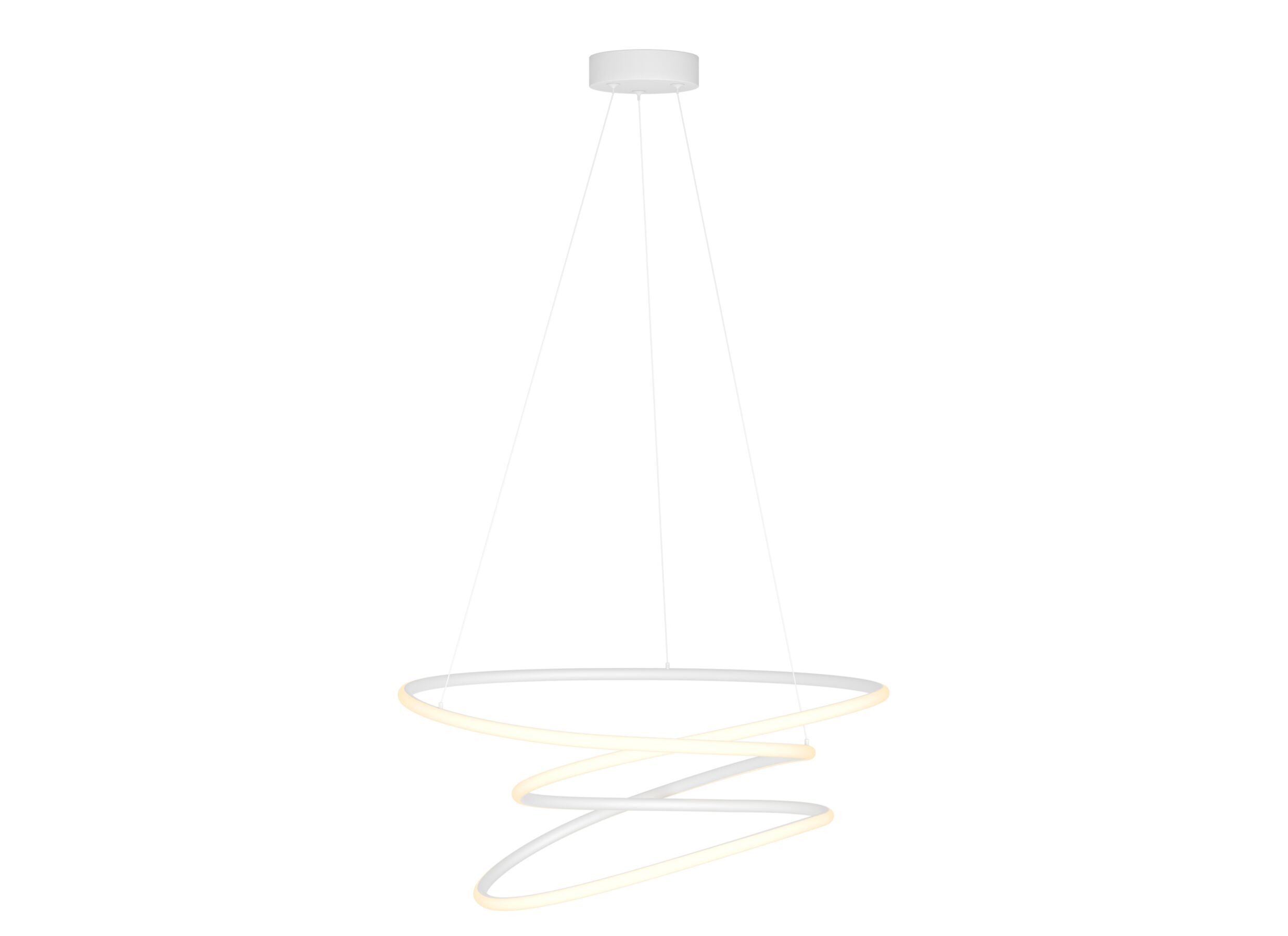 Overzichtsfoto - Hanglamp Racale Ø45cm 27W - aluminium - wit