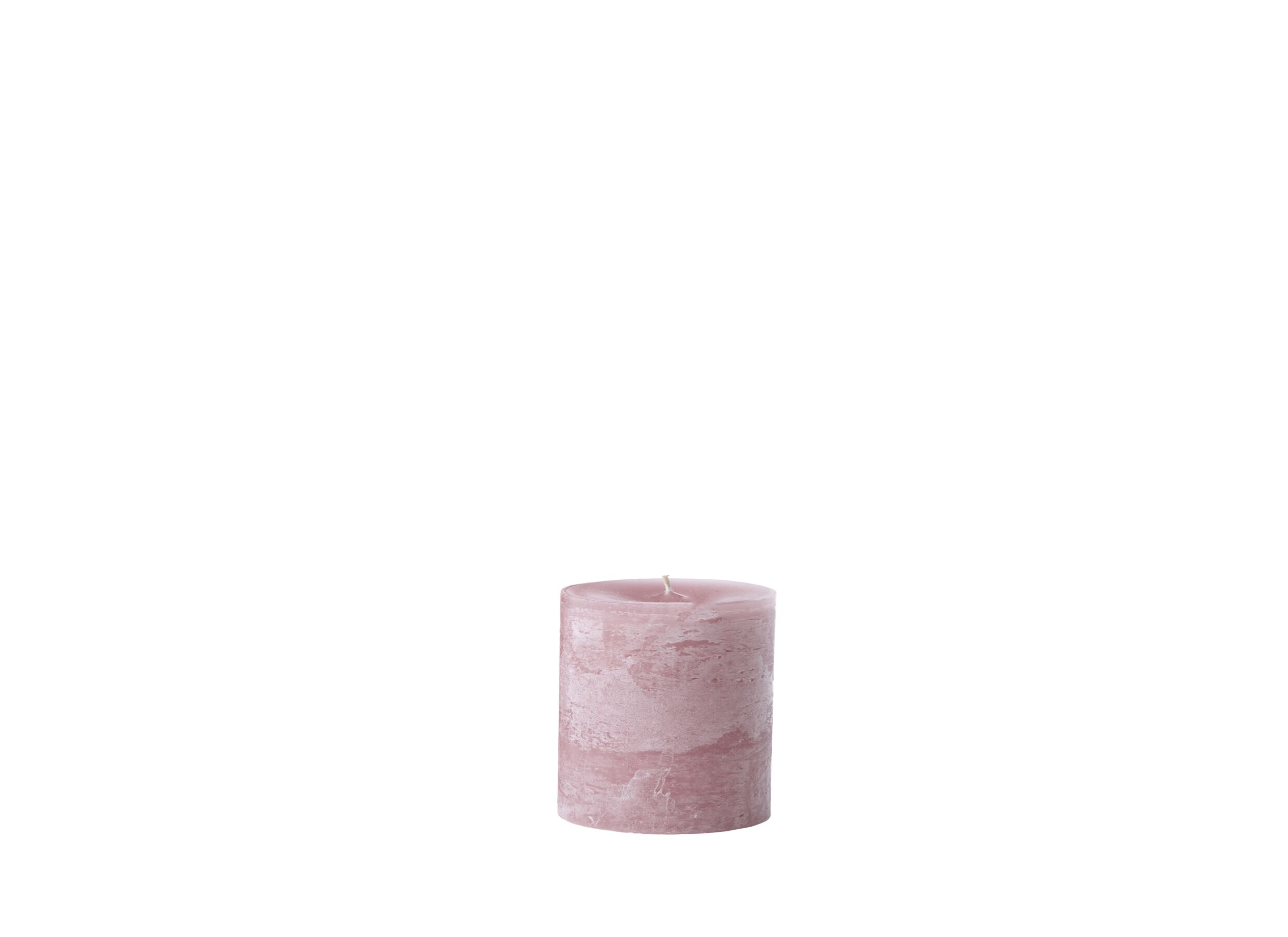 Plus Important - Bougie Cylindre Ø7x10cm - rustique - vieux rouge