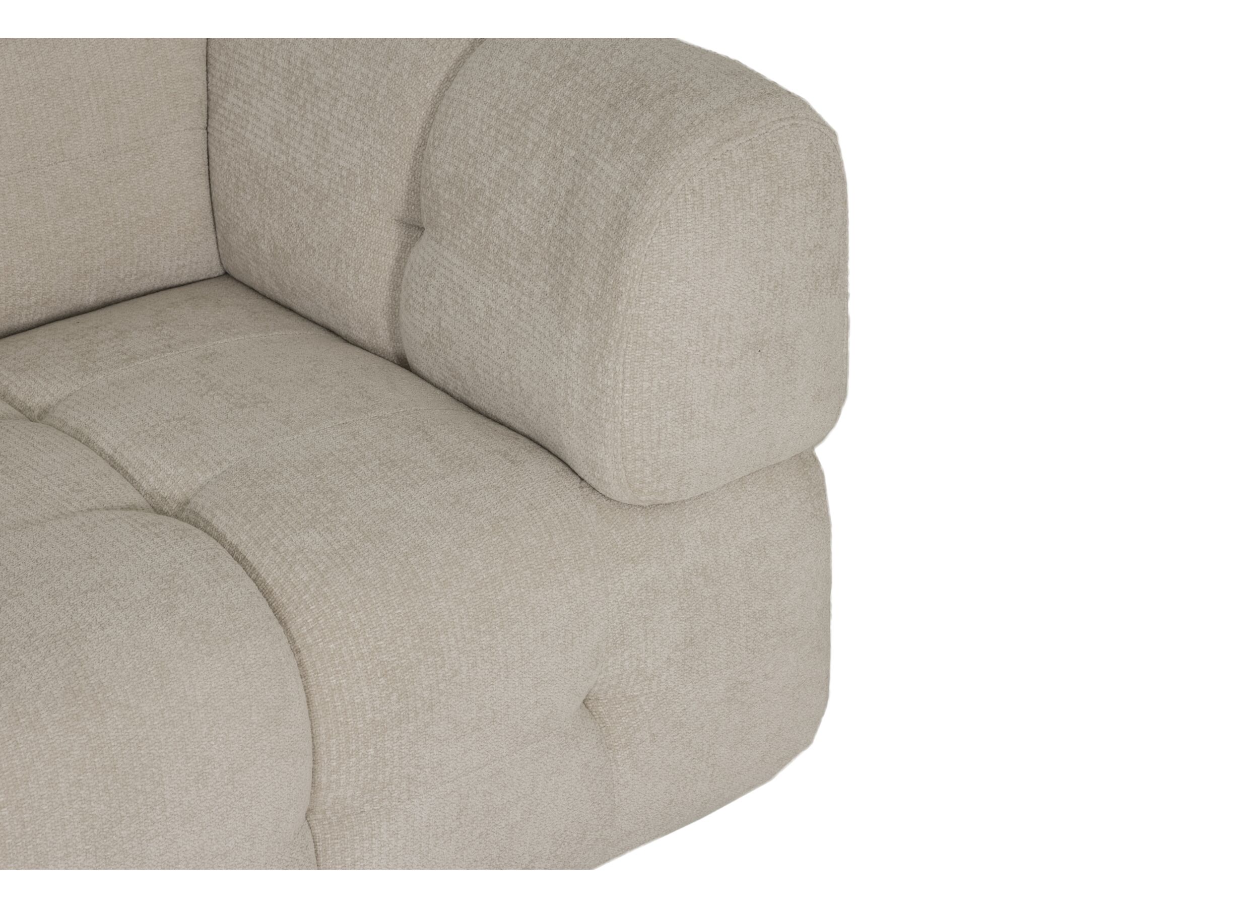 Detail - Canapé Tortuga 3 places - fibre polyester - beige