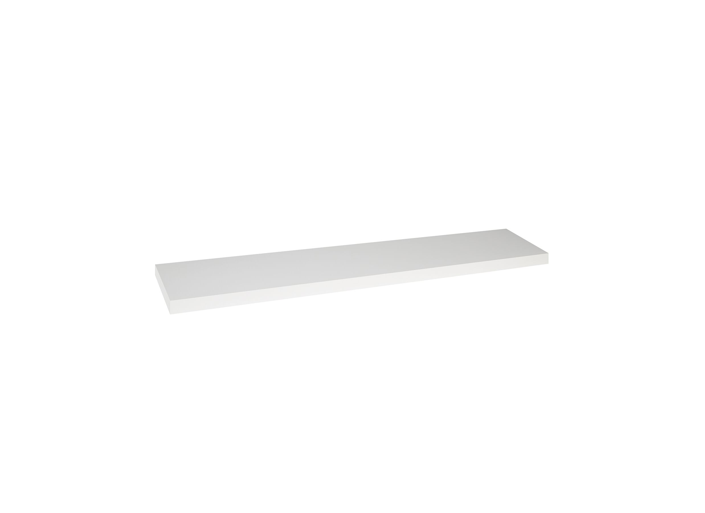 Wandplank 120x23,5x3,8cm wit