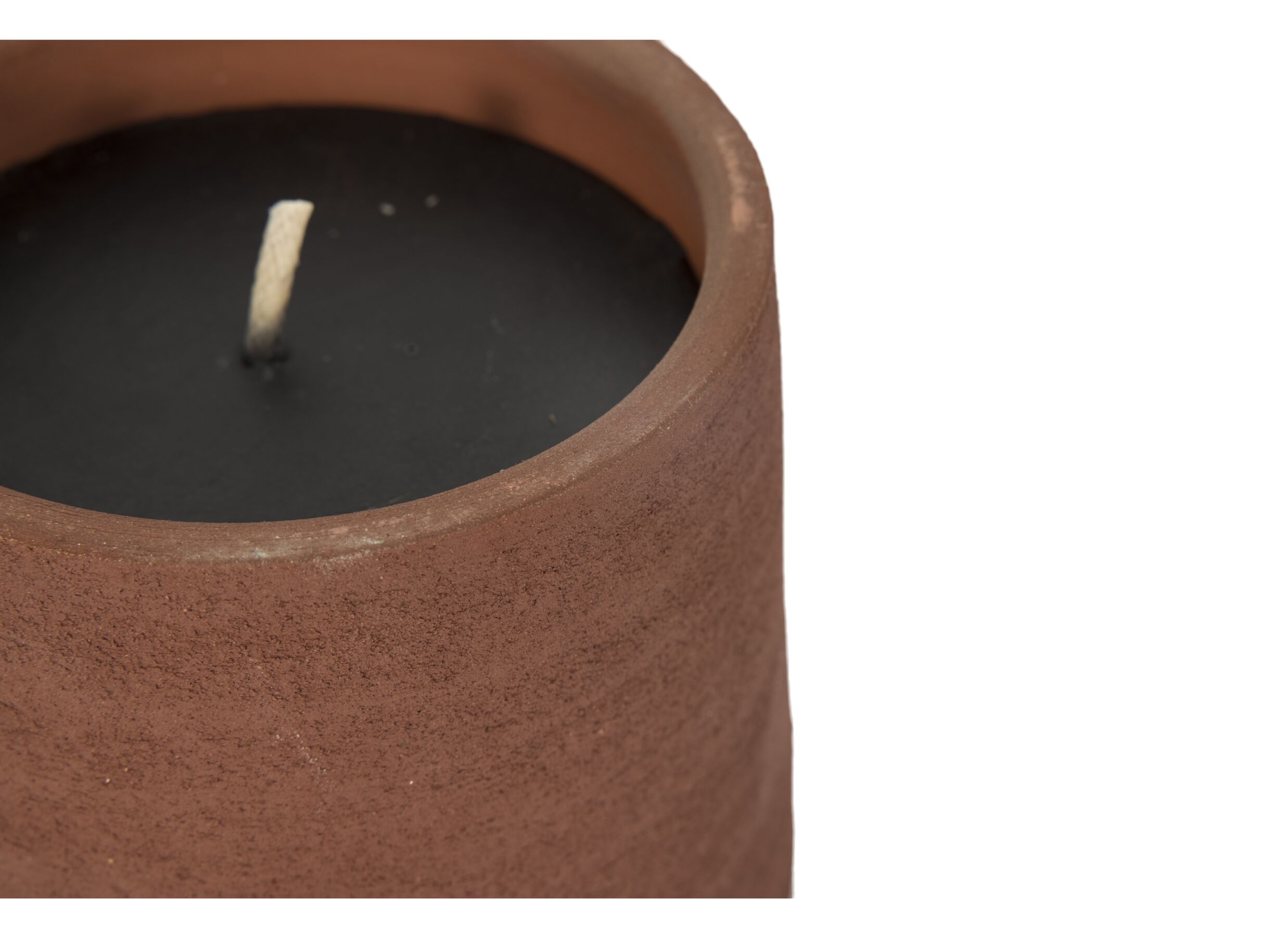 Detailfoto - Geurkaars Outdoor lavendel Ø16x15cm - terracotta - rood