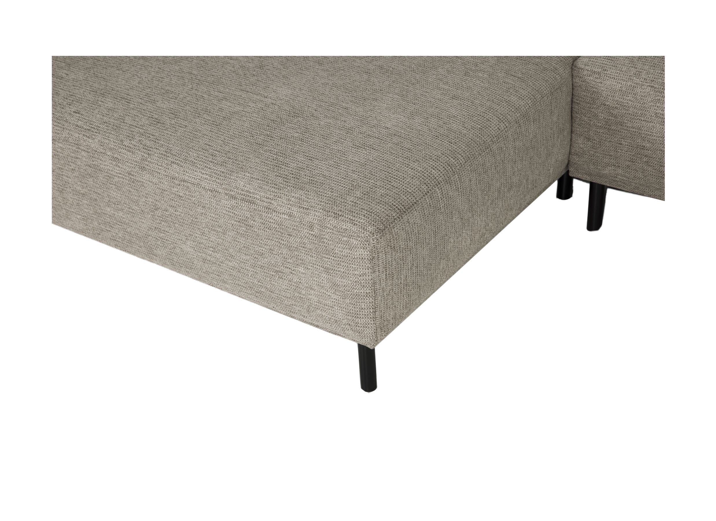 Detailfoto - Hoeksalon Kent 390x230cm - stof - grijs