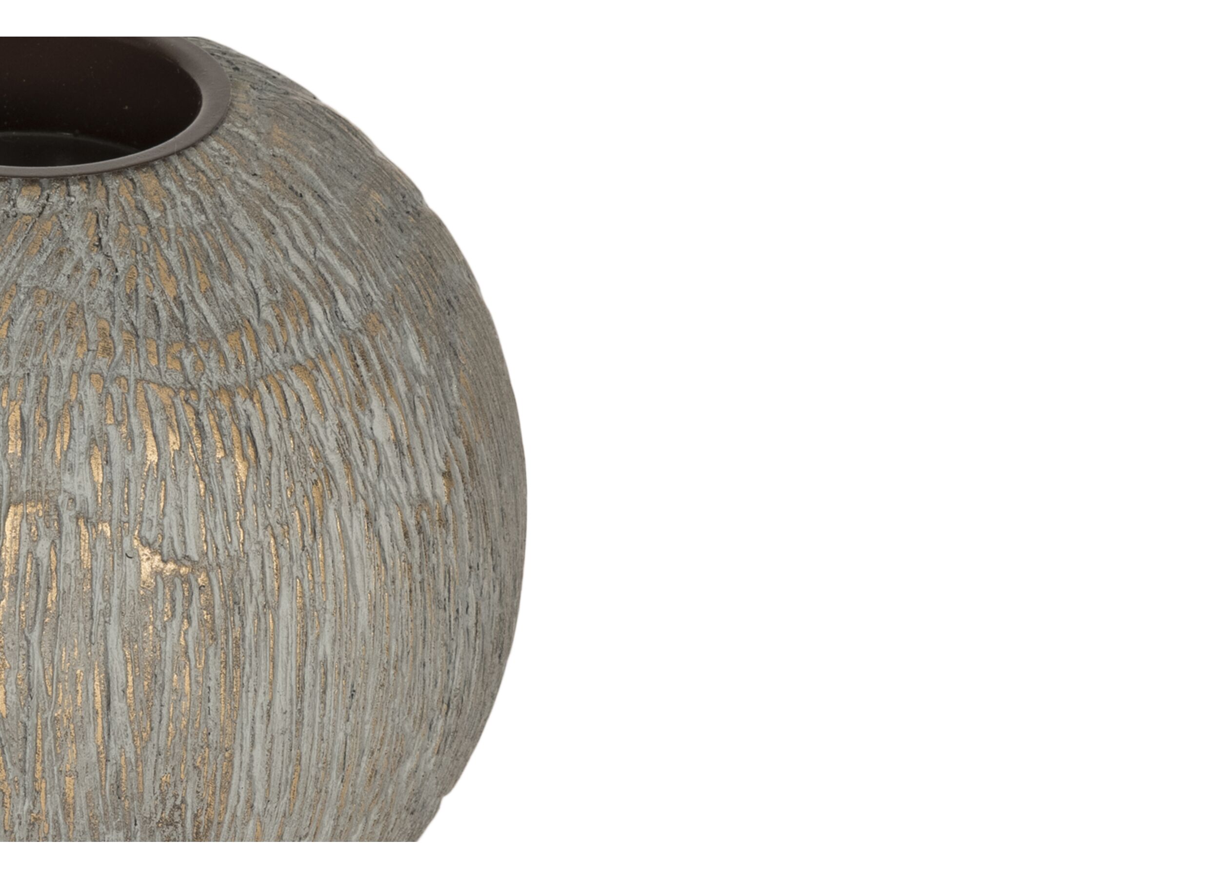 Detail - Porte-bougie San H11cm gris