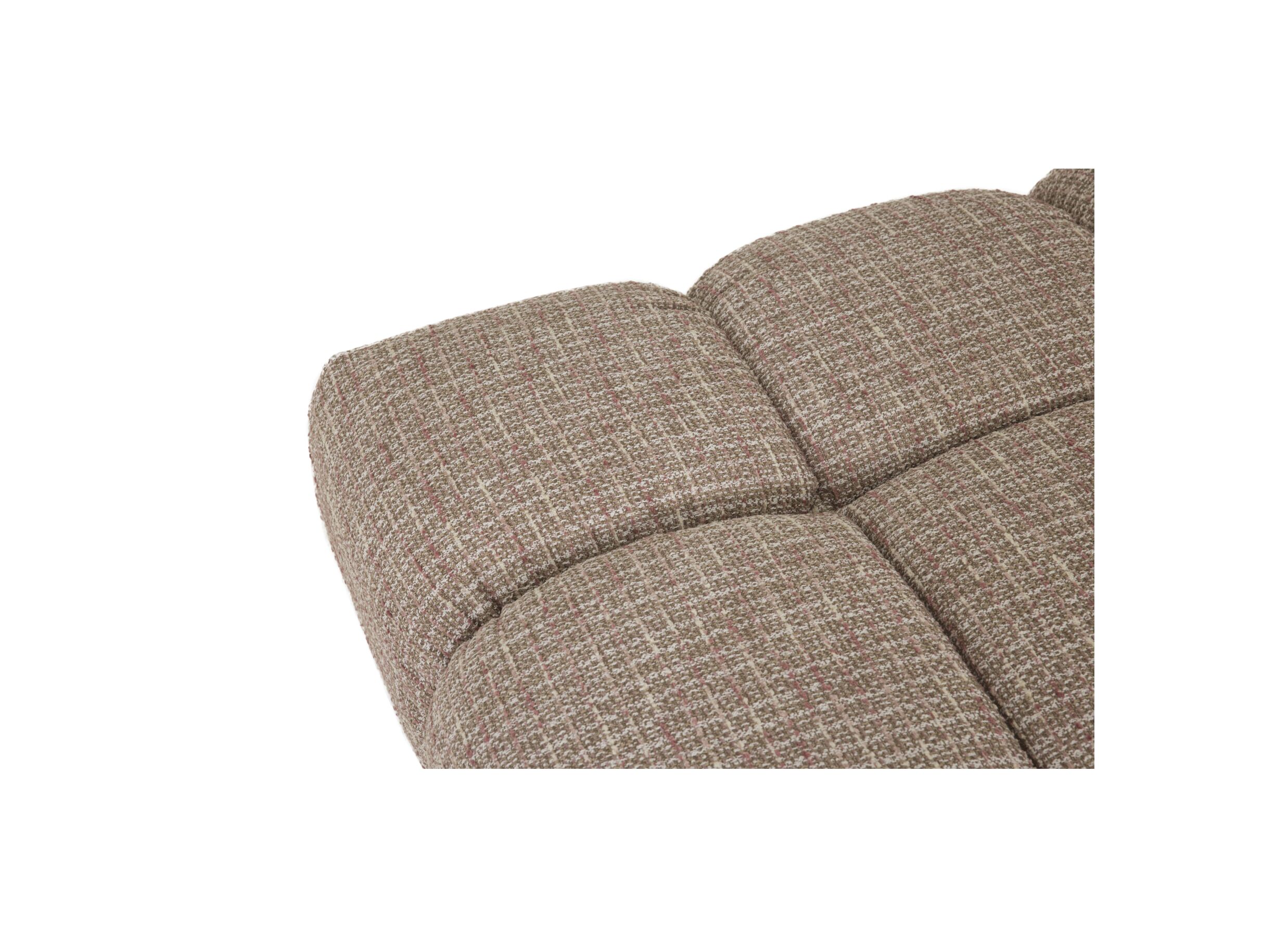 Detail - Pouf Parkaway 120x120cm stof rose