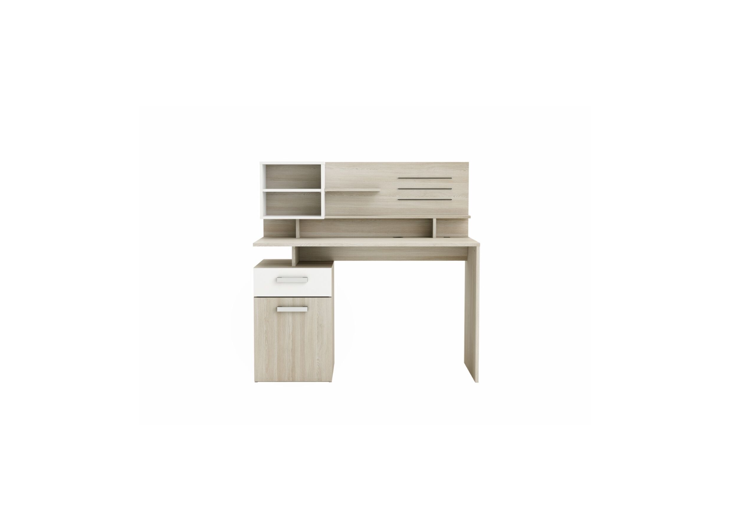 Bureau Malicia 122x59x120cm - decor - eik & wit